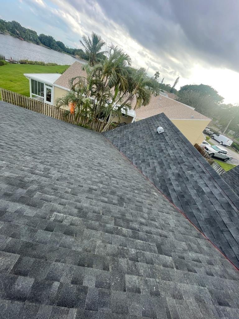 Residential Shingle Roof Installation and Decking Replacement in Delray Beach by AJF ROOFING INC