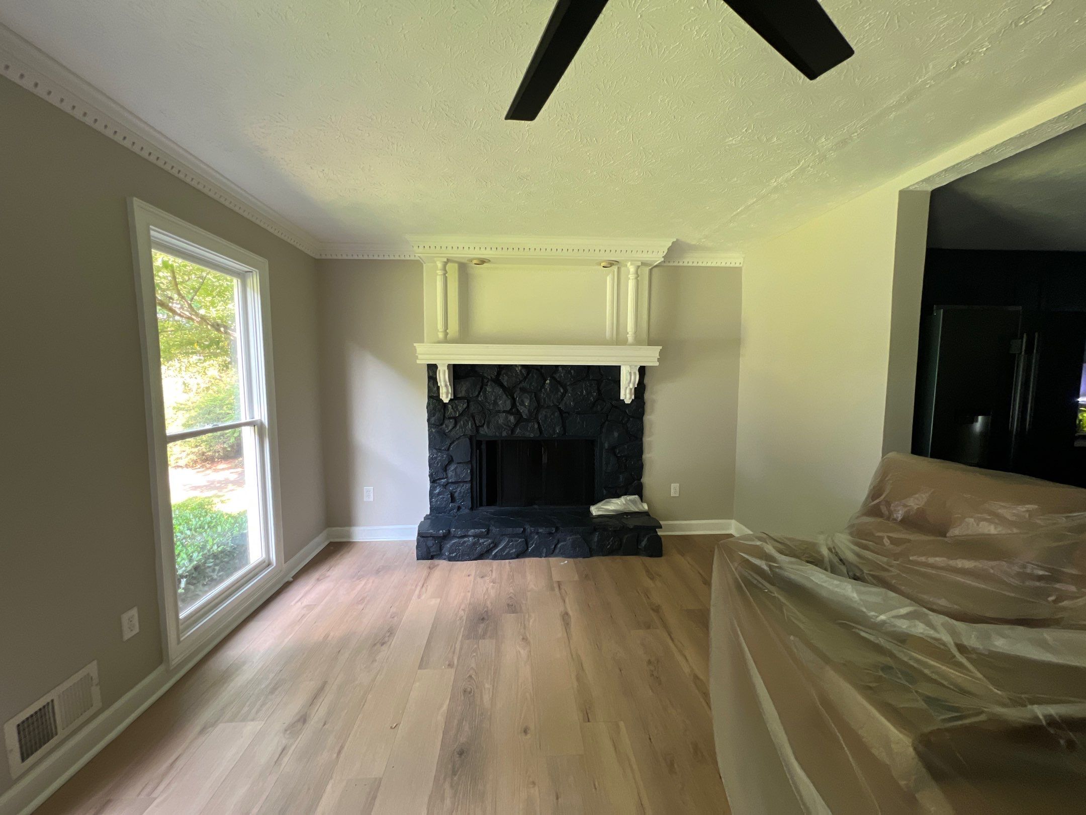 Modern Fireplace Transformation and Custom Built-In Installation in Mableton by Swift Home Renovations