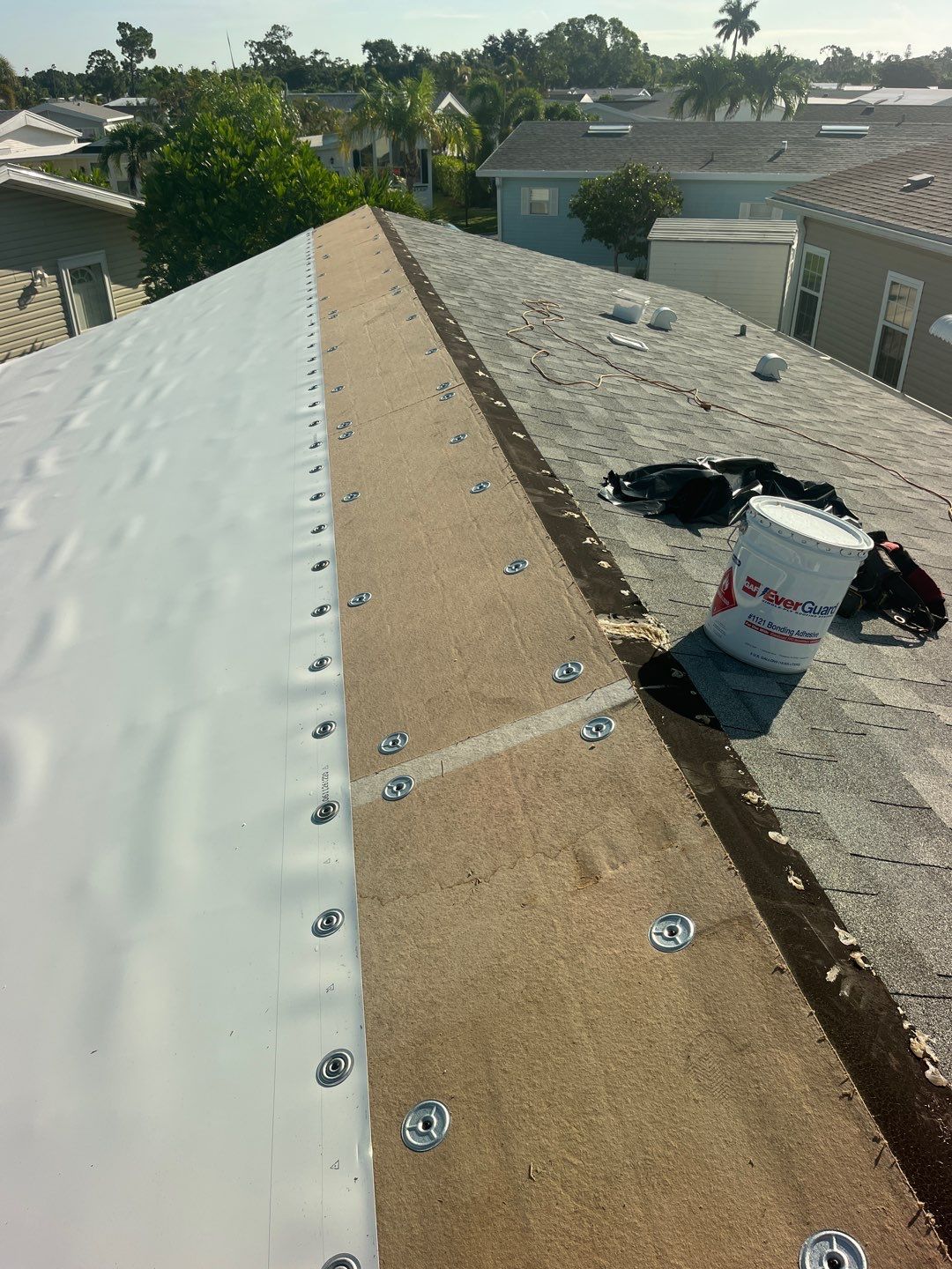 TPO Roofing System on Enclosed Lanai by Durabilis Roofing INC