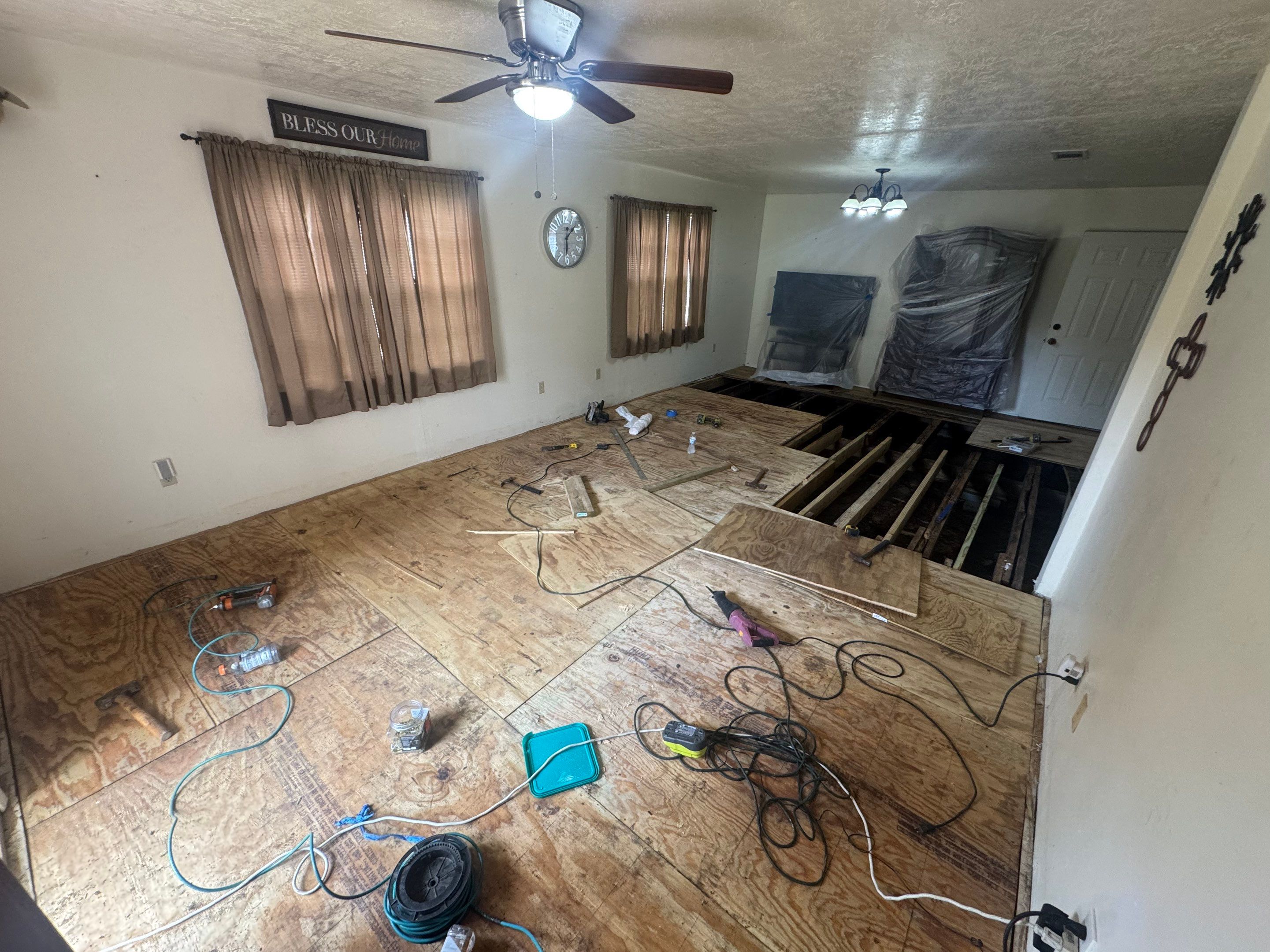 Water dry rotted flooring by Harden Enterprise Services LLC