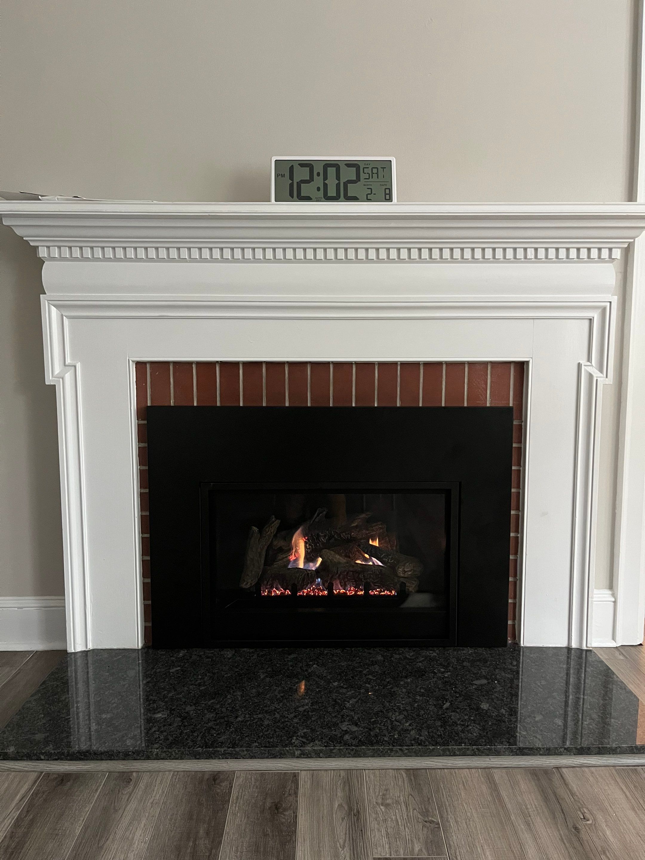 Gas Fireplace Insert in Portsmouth by Premier Chimney and Roofing