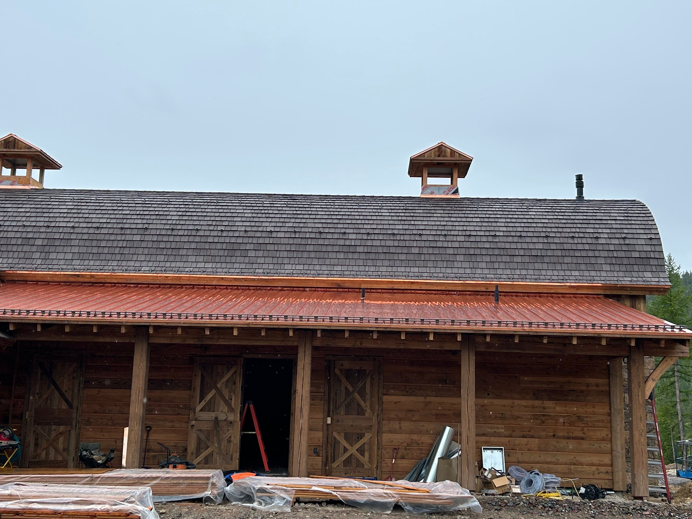Horse Barn Install  by Montana Roofing Solutions