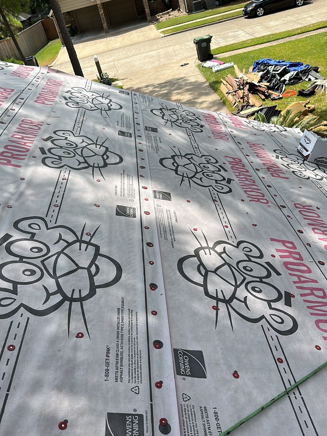 Residential Roofing Installation using Owen's Corning Duration (Lifetime) Shingles by Roof Repair Company