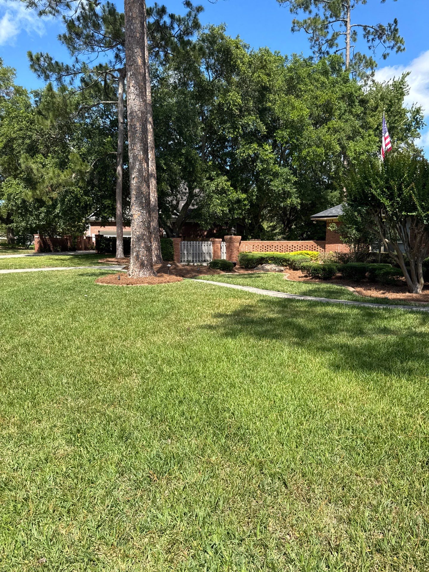 Deerwood Resident | Pine Straw Install by ProGreen Services