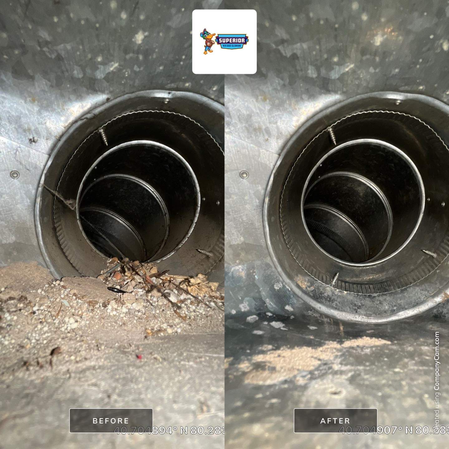 Air Duct Cleaning With a Vacuum Truck in Rochester, PA by Superior Air Duct Cleaning