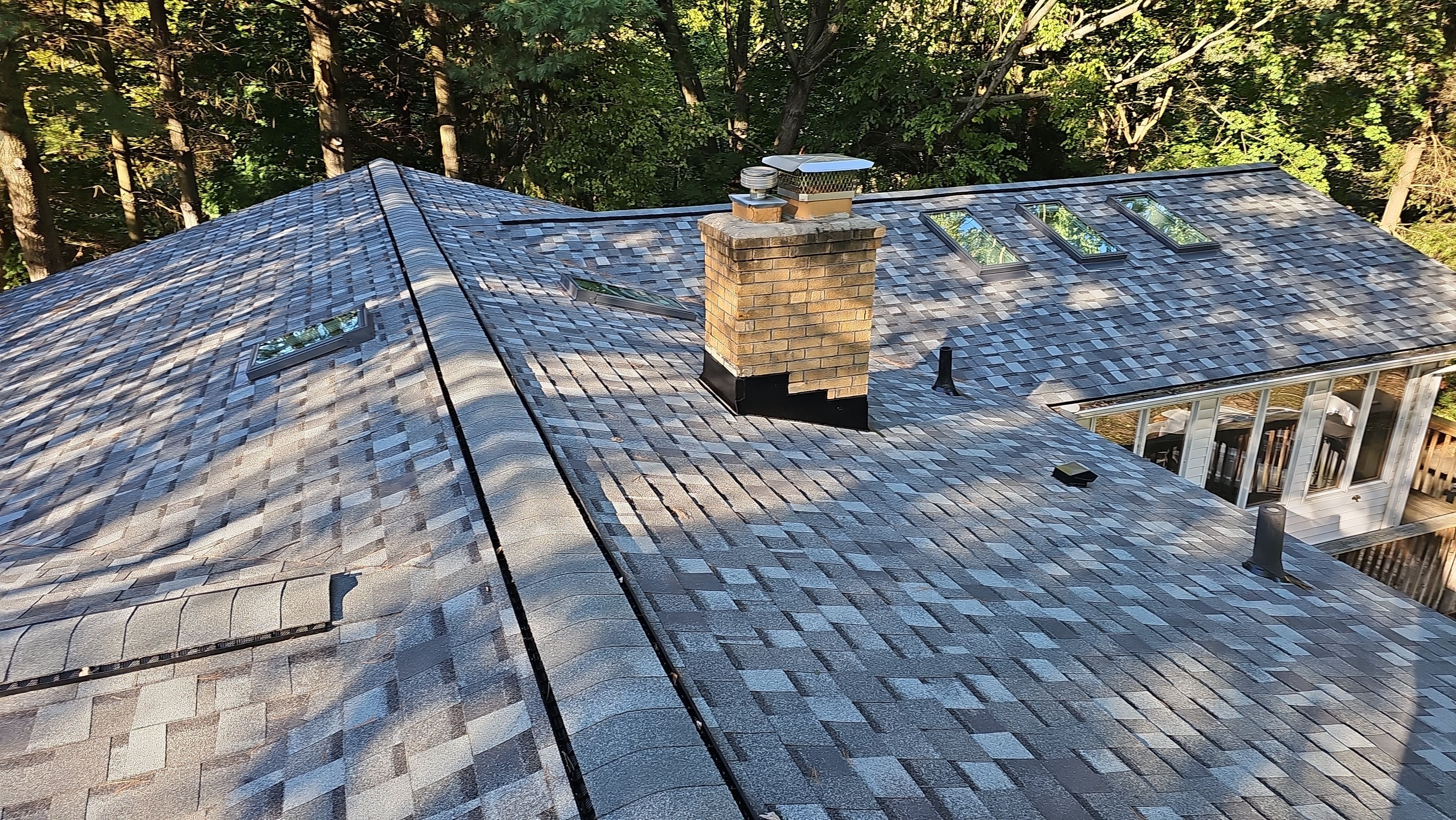 Atlas Pinnacle, Color, Coastal Granite, Drip Edge, Color, Black by Eagle Eye Roofing