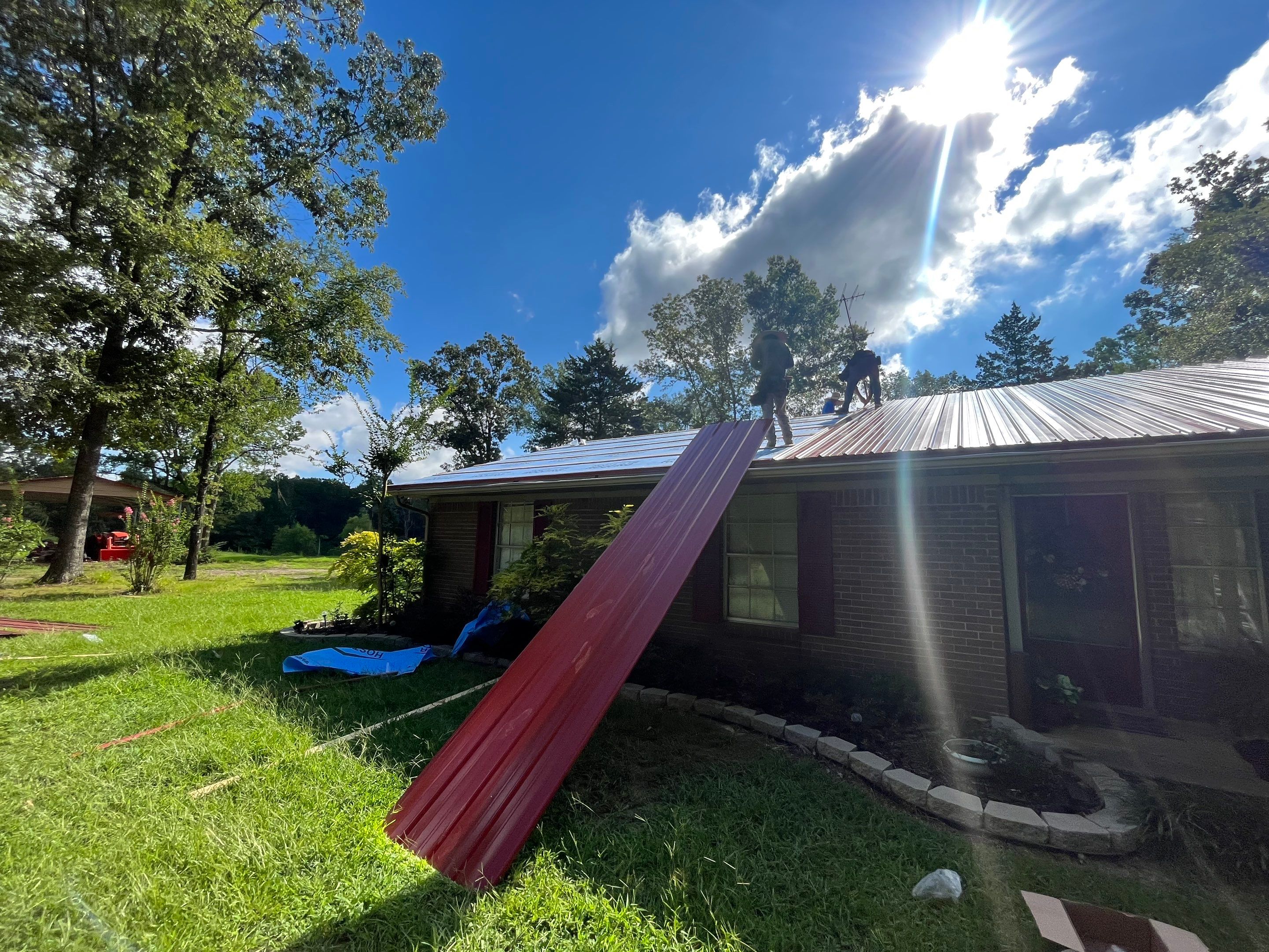 Residential Metal Roof Replacement using Reed's Metals by Hostetler Roofing