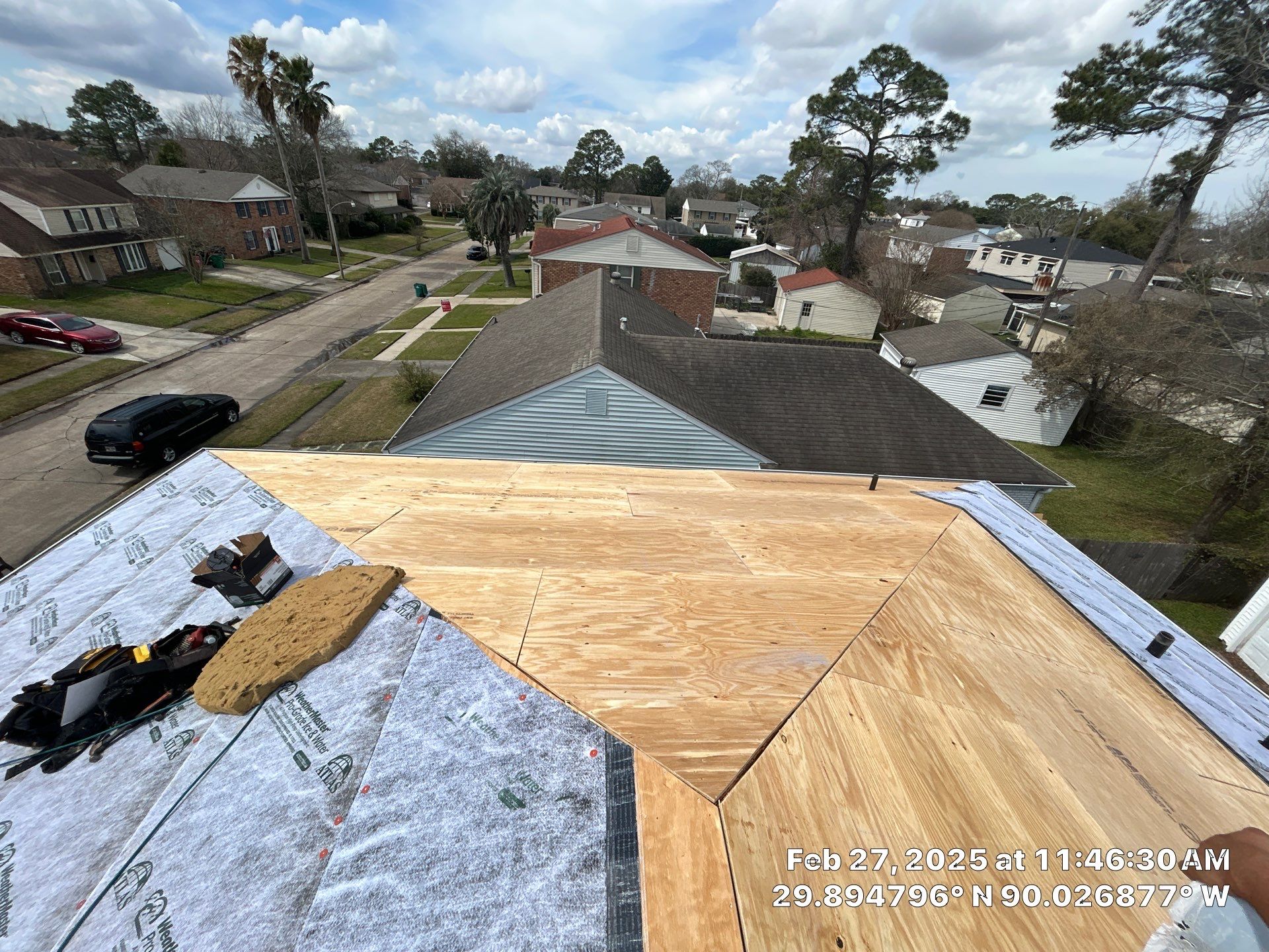 Project in Gretna by Robertson Roofing & Siding Inc