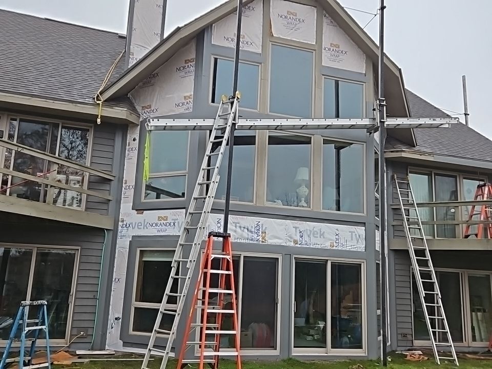 Siding Installation using Norandex Polar Wall Plus Siding, Window Wraps by Total Exteriors