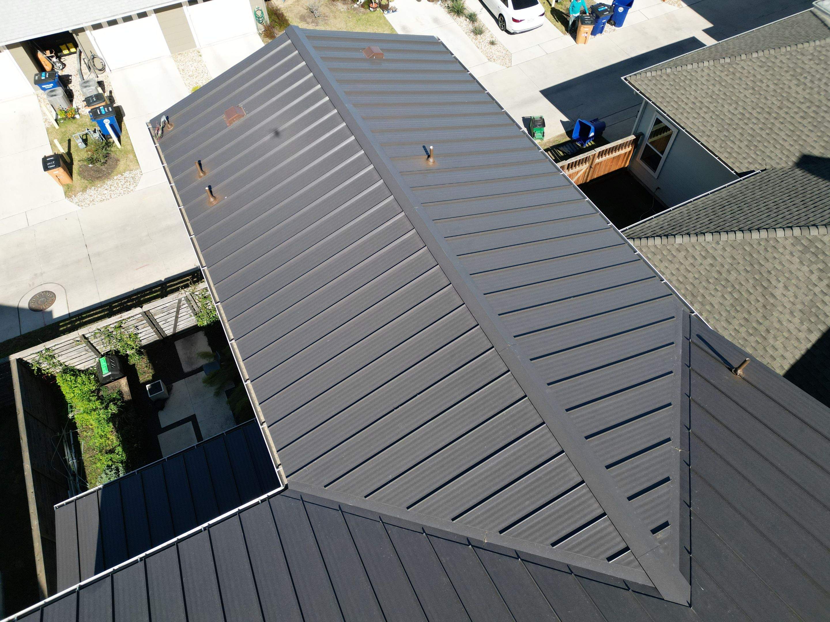 Dark Bronze Standing Seam Metal Roof by RoofsOnly.com