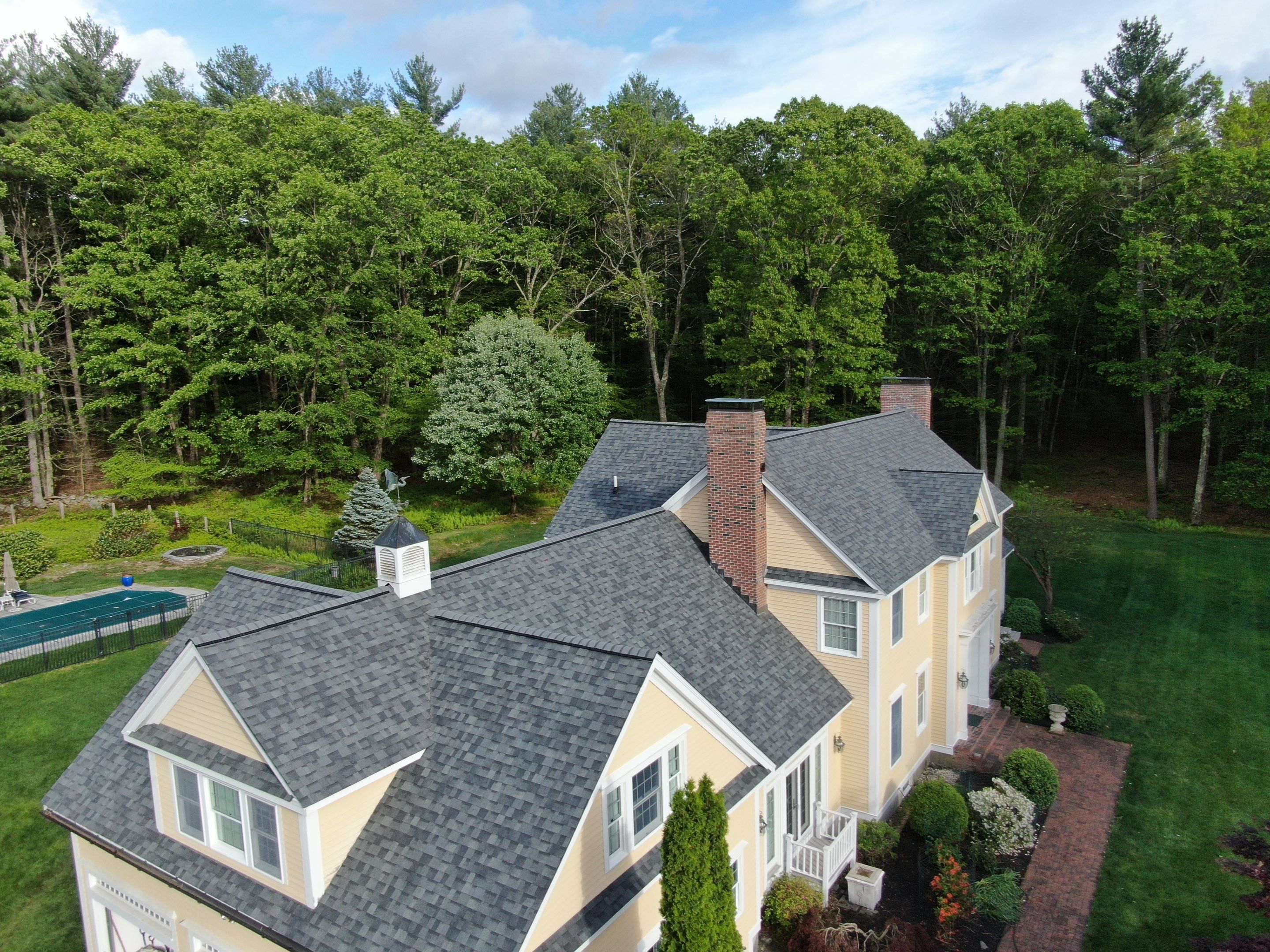 Roof Replacement with Owens Corning Shingles and Copper Flashing by Mighty Dog Roofing of Greater Middlesex County