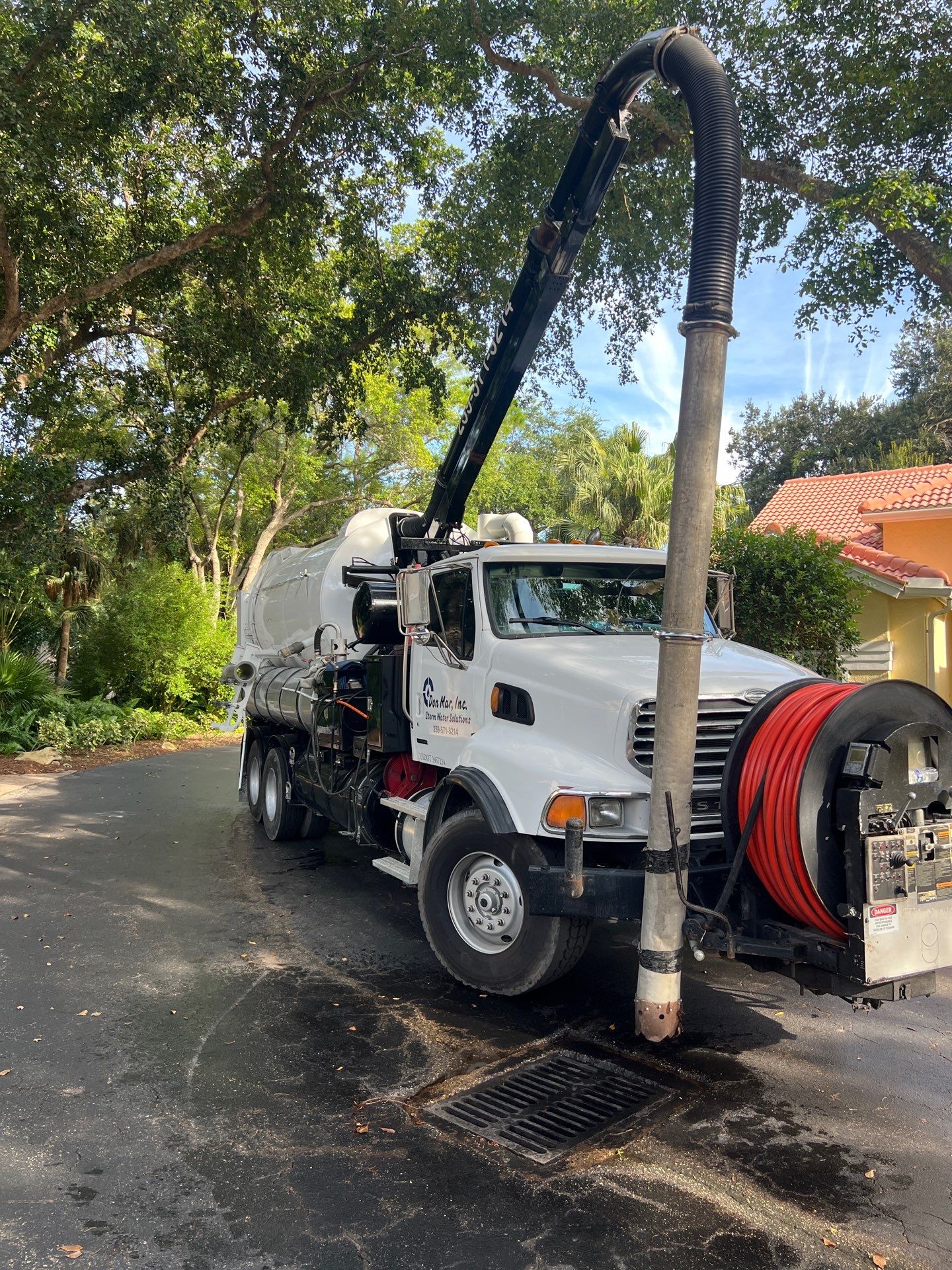 Naples Community Stormwater Catch Basin Cleaning by APS Power & Water