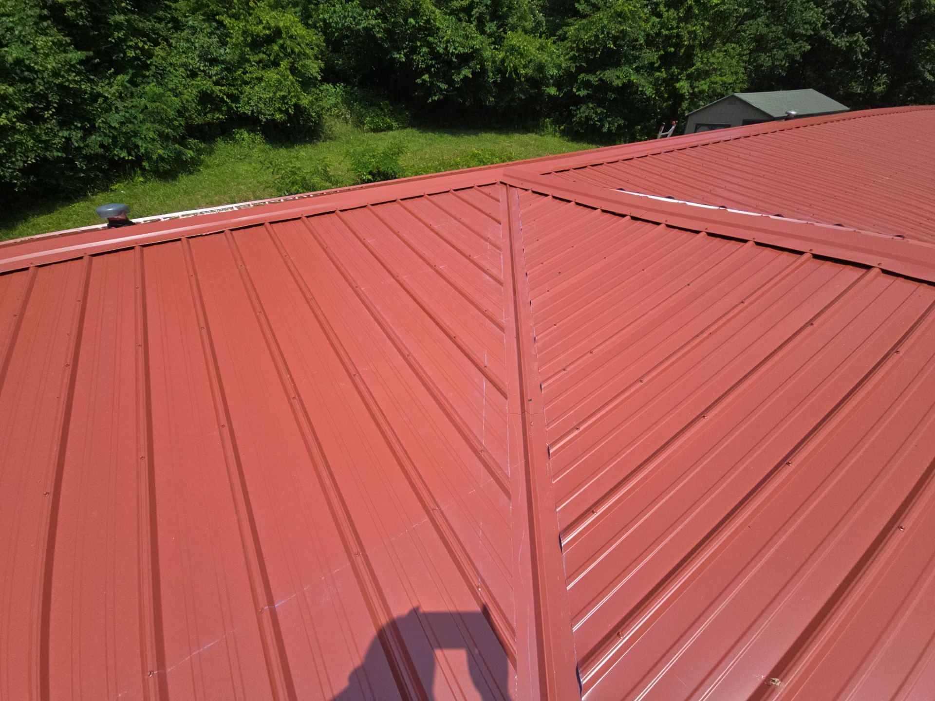 Barn Red Metal Roof by Omnia Roofing