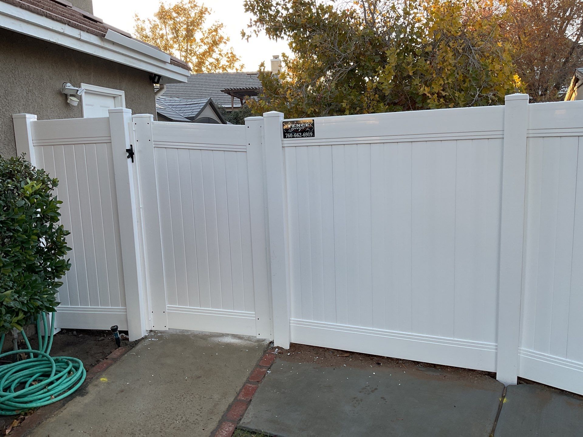 Fence Installation using Vinyl by Fence Guys Inc. 