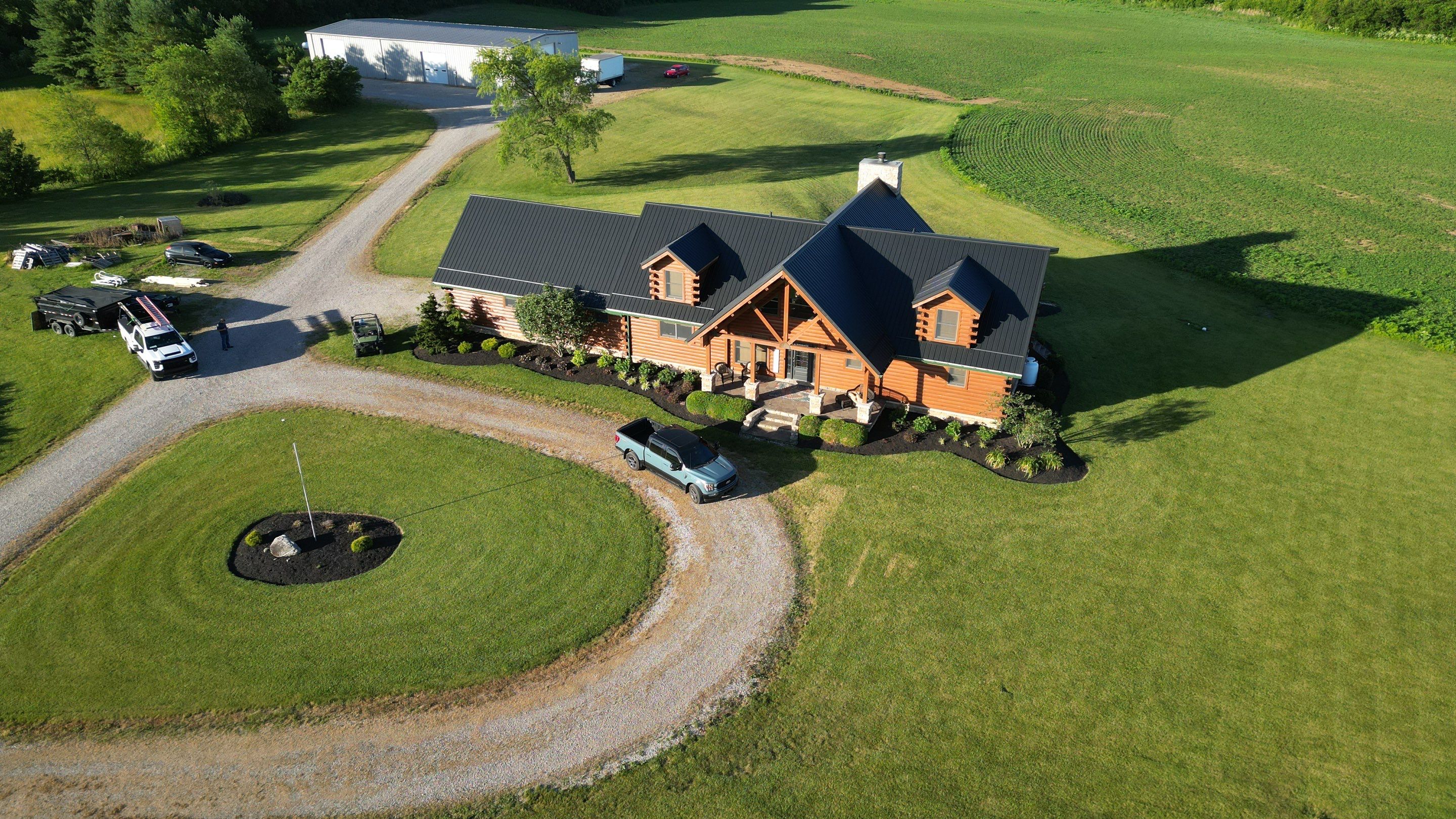 Residential Roofing Installation using Performance Panel Metal - Frost Black by RoofX 