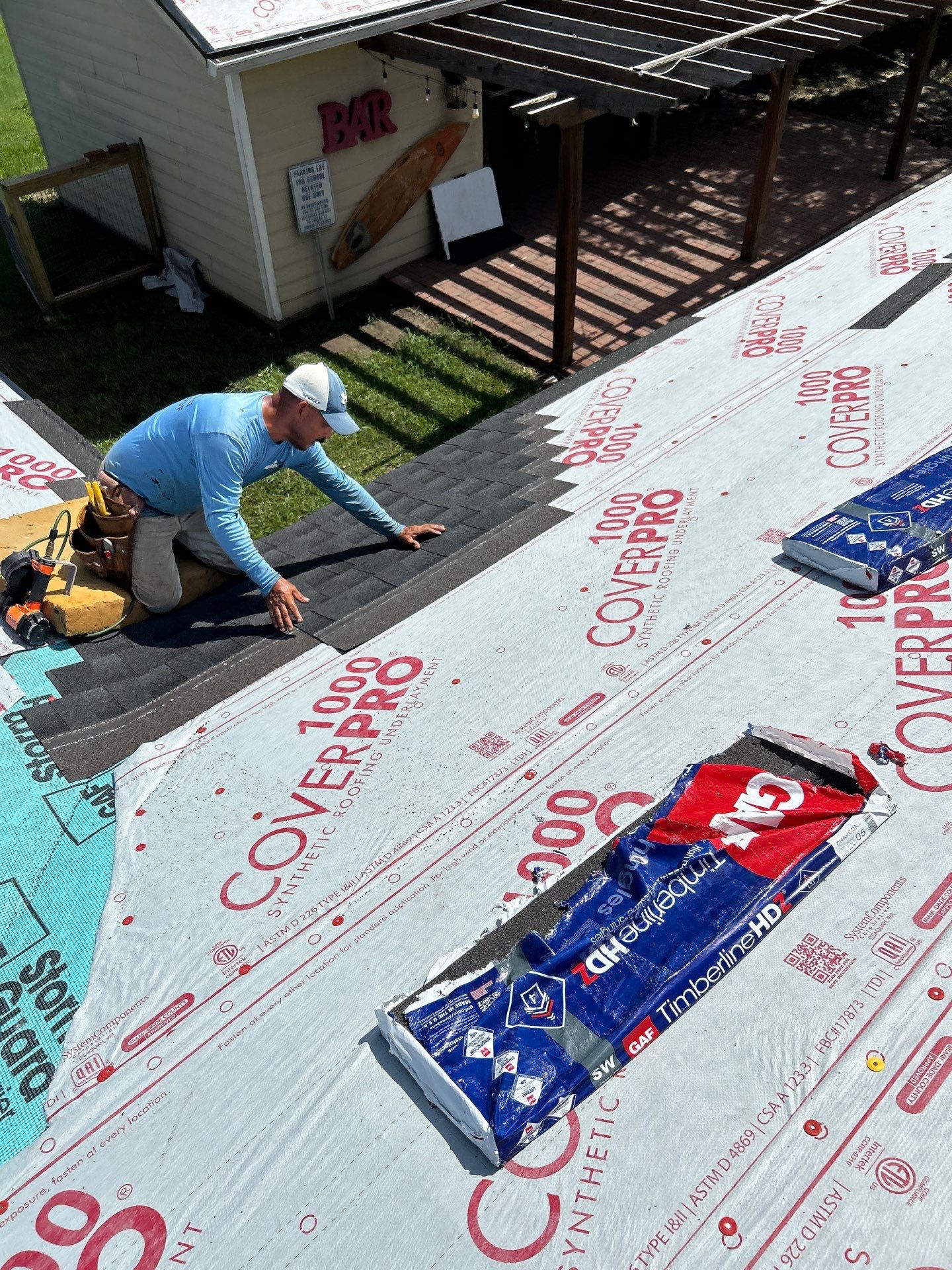 Residential Roof Replacement using GAF HDZ - CHARCOAL by Elite Roofing LLC