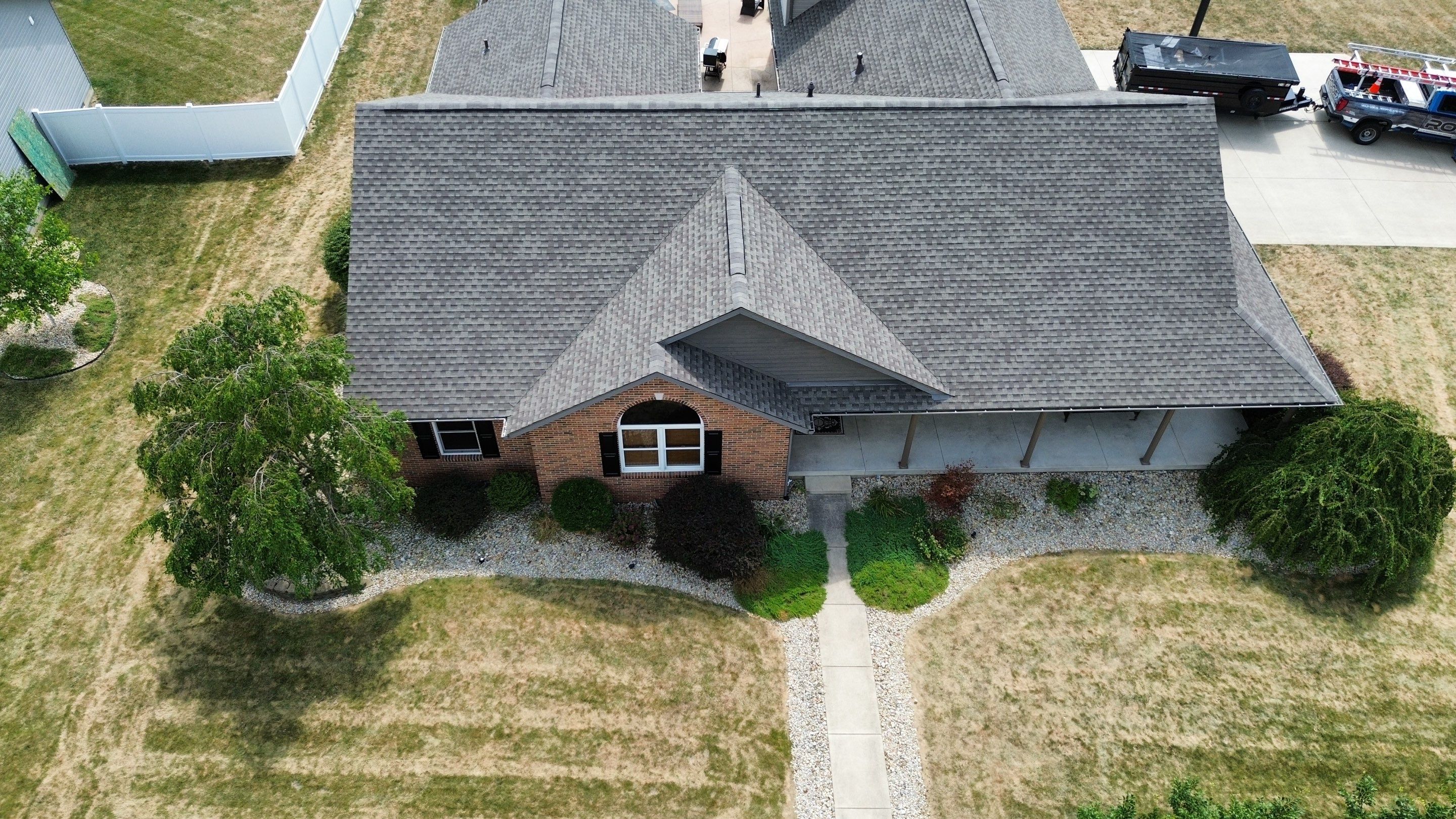 Residential Roofing Installation using Timberline HDZ Shingles - Weathered Wood by RoofX 
