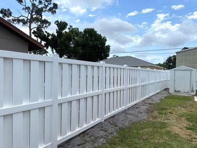 Vinyl Fence Installation using 6Ft Shadowbox Vinyl Privacy Fence