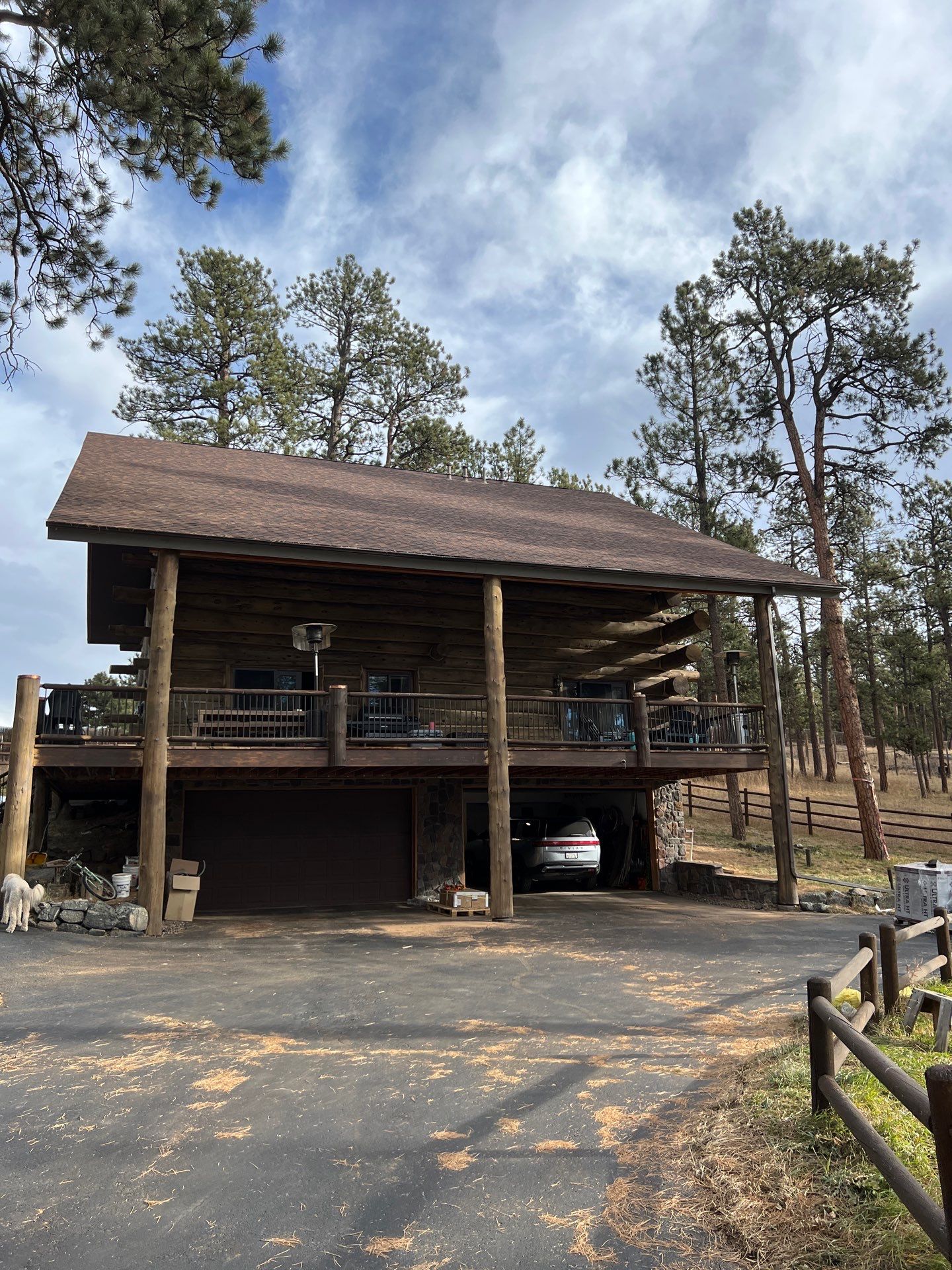 Residential Roofing Installation using Stone Coated Steel by Blue Peaks Roofing LLC 