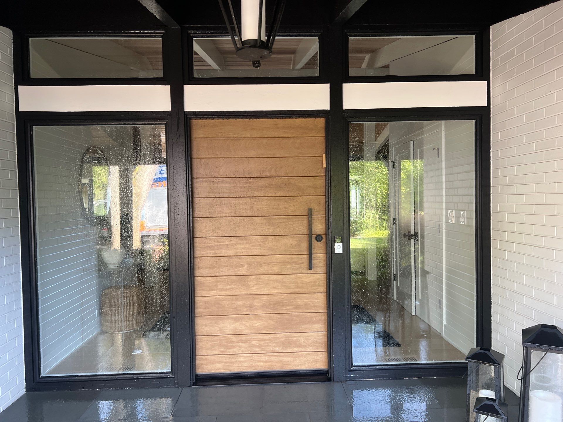 Complete Exterior House, Bluestone & Garage Floor Cleaning by Northern Power Washing LLC.