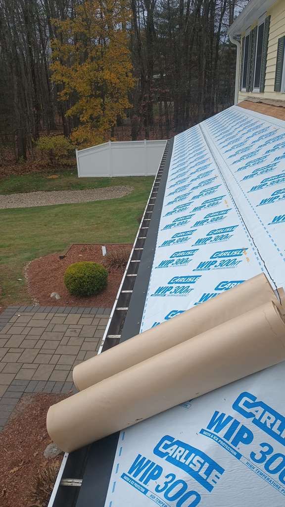 Chelmsford Premium Roof: Onyx Black Shingles with Standing Seam Metal Porch by Mighty Dog Roofing of Greater Middlesex County