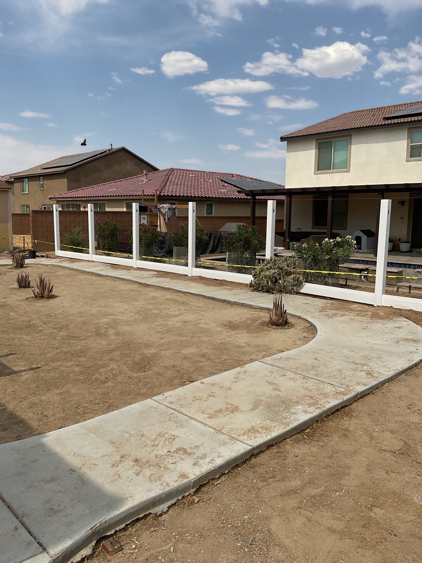 Fence Installation using Vinyl by Fence Guys Inc. 