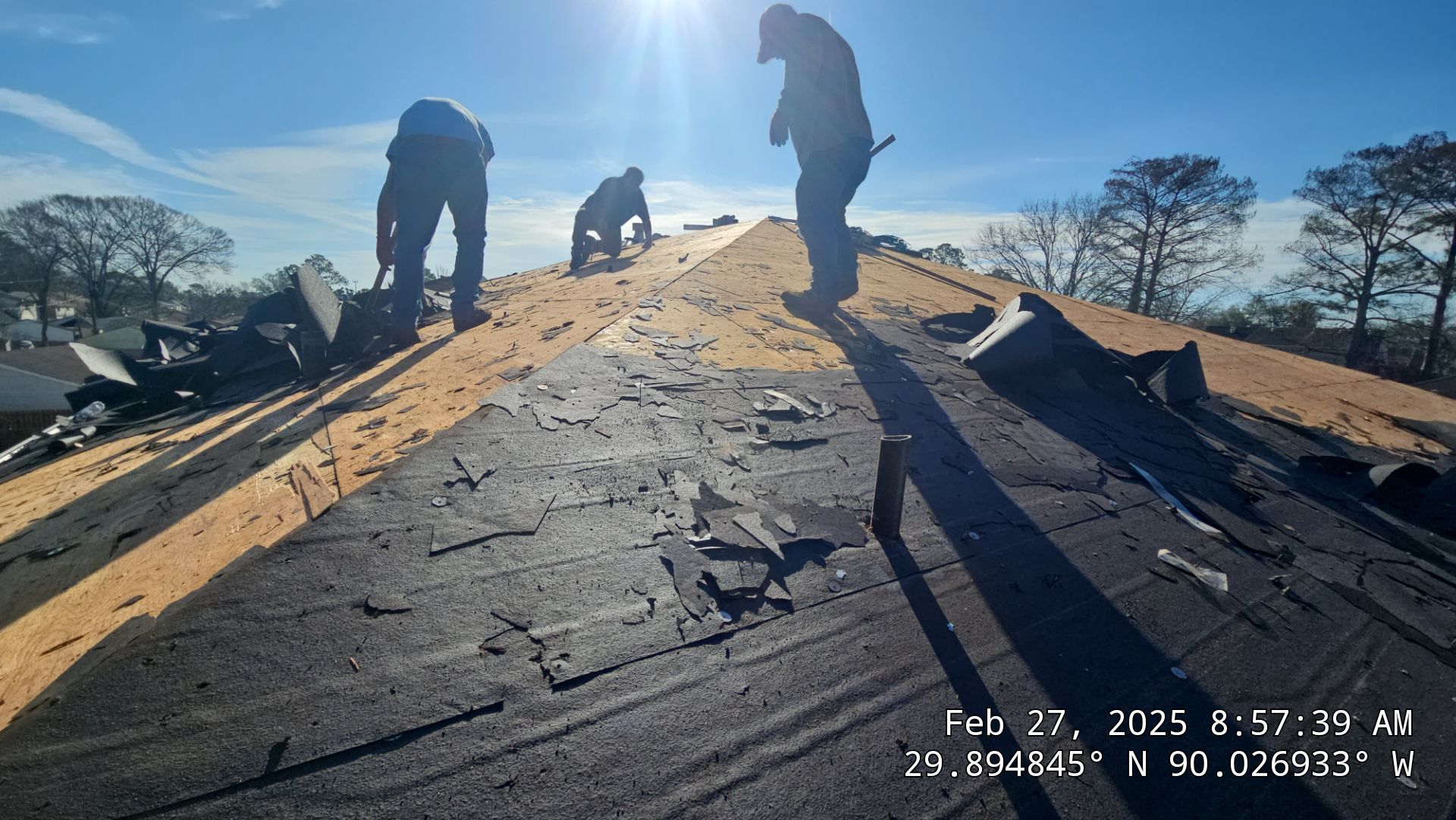 Project in Gretna by Robertson Roofing & Siding Inc