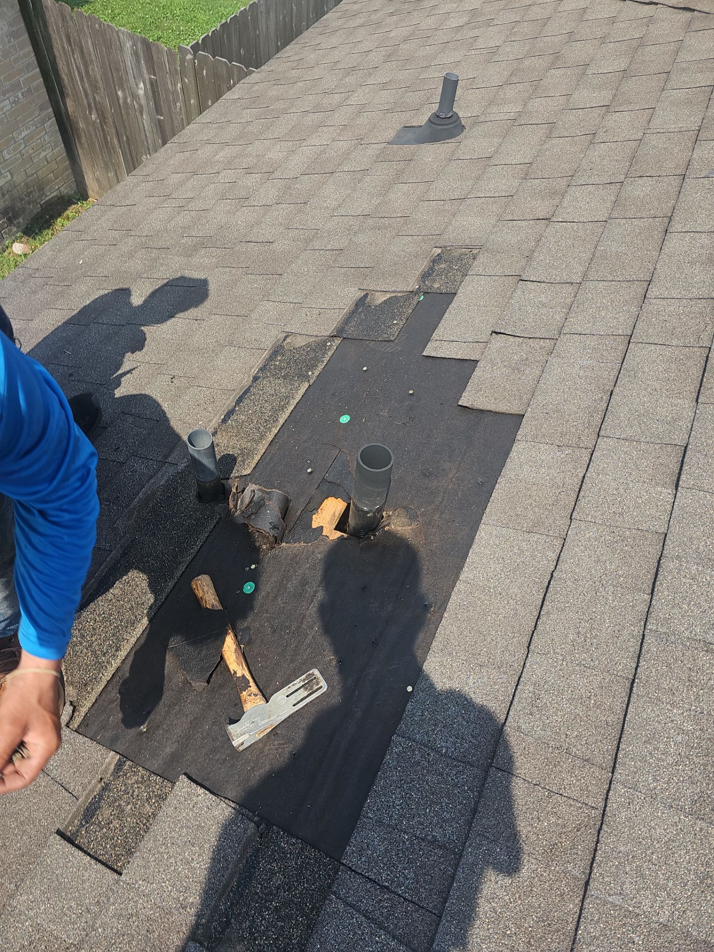 Hail Damage using Owen's Corning Duration (Lifetime) Shingles by Roof Repair Services LLC