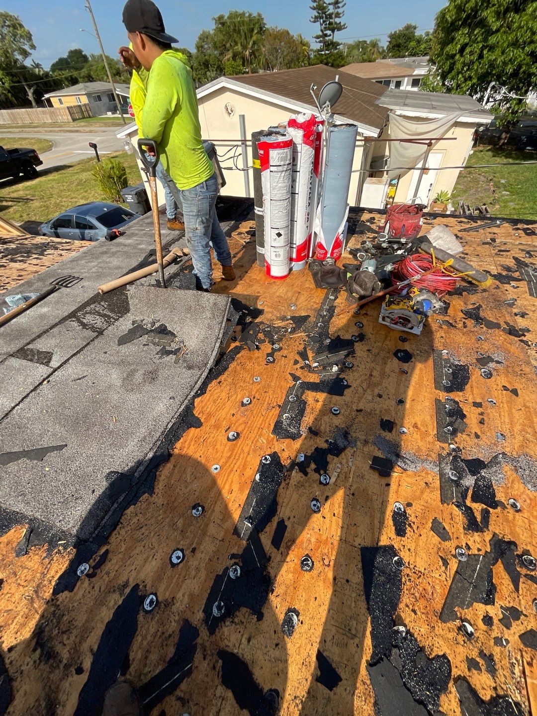 Beautiful Blue Shingle Re-Roof in Hollywood! by First Due Roofing