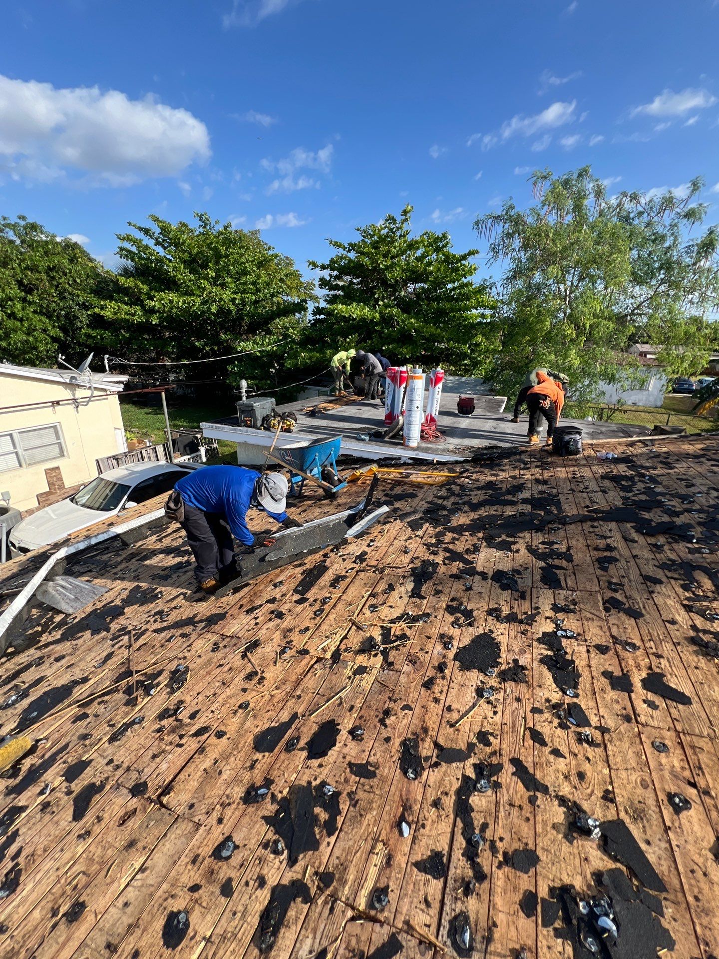 Beautiful Blue Shingle Re-Roof in Hollywood! by First Due Roofing