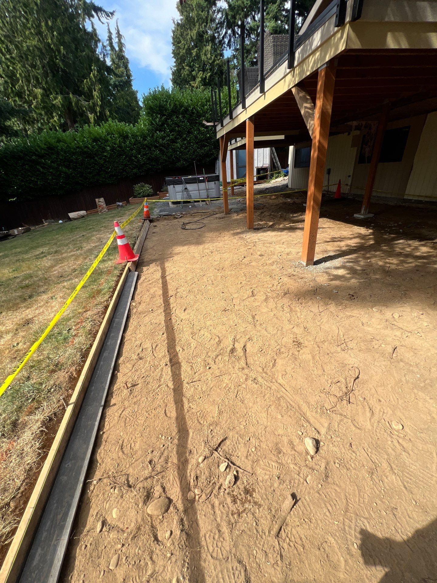 Concrete Back Patio Renovation | Edmonds  by Jireh Asphalt & Concrete Inc 