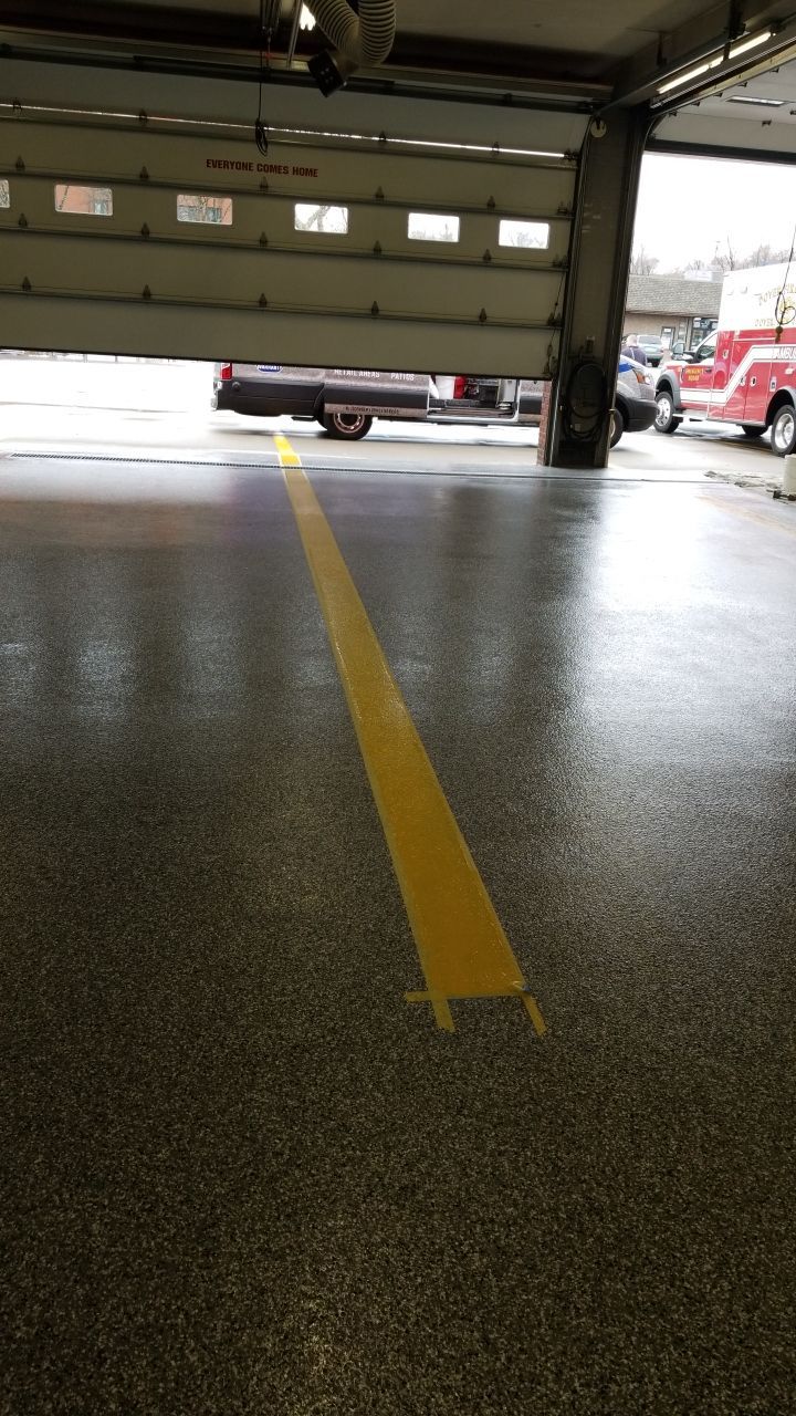 Dover Firehouse with their new Smoke Floor! by Spectrum Painting, LLC