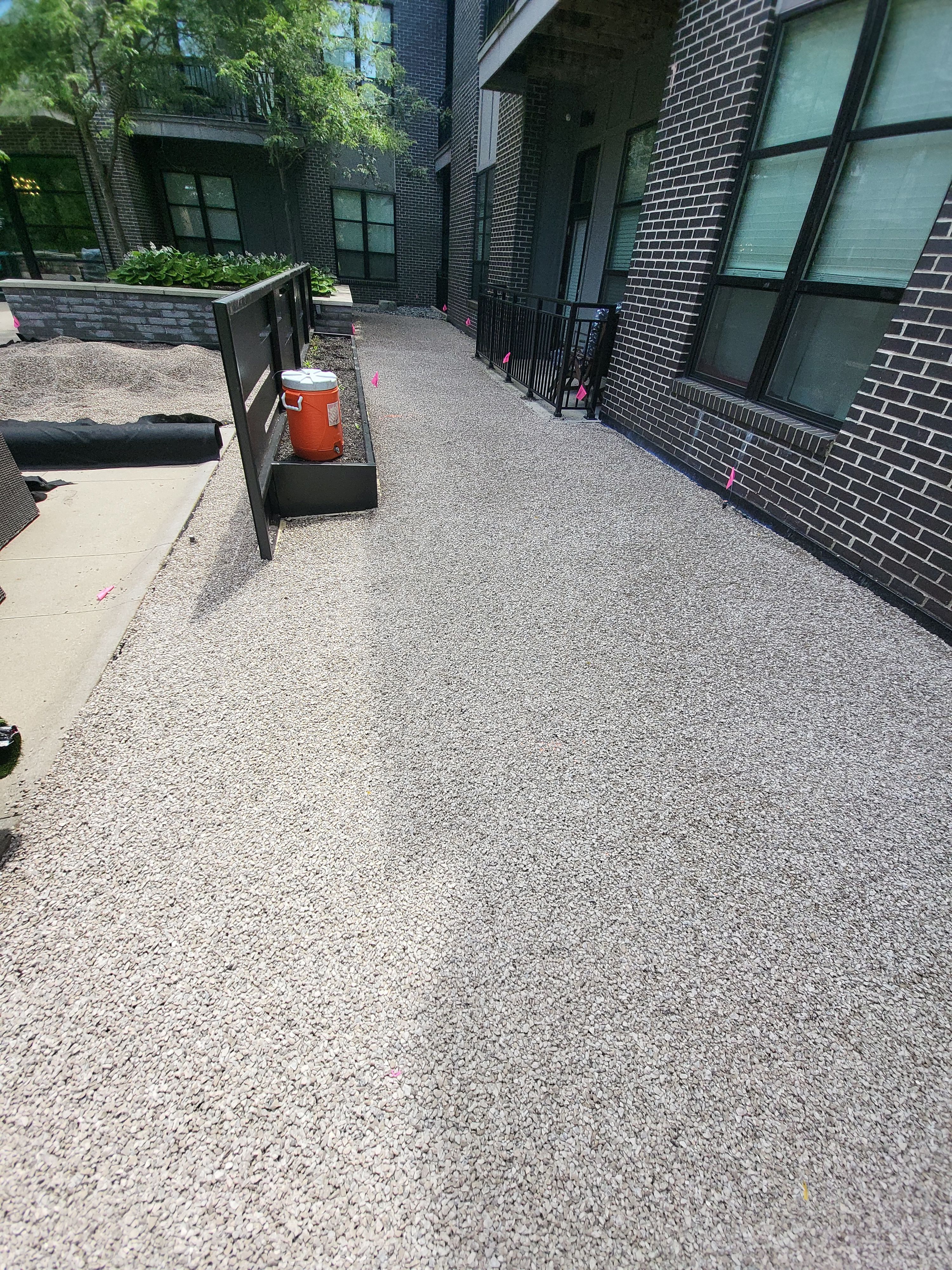 Above Garage Courtyard Synthetic Lawn @ The Broadview by Southwest Greens Midwest