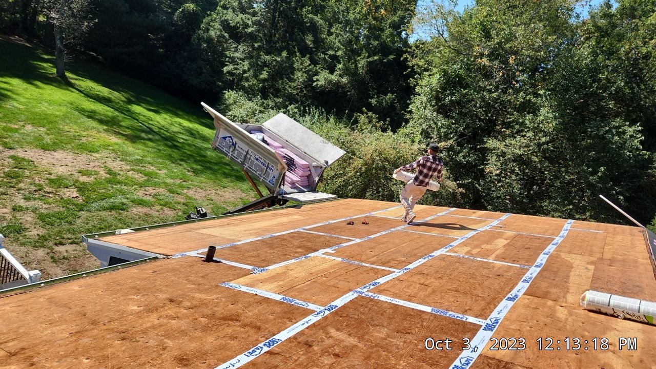 Residential Roofing Installation using Owens Corning Duration Onyx Black by A Plus Exterior