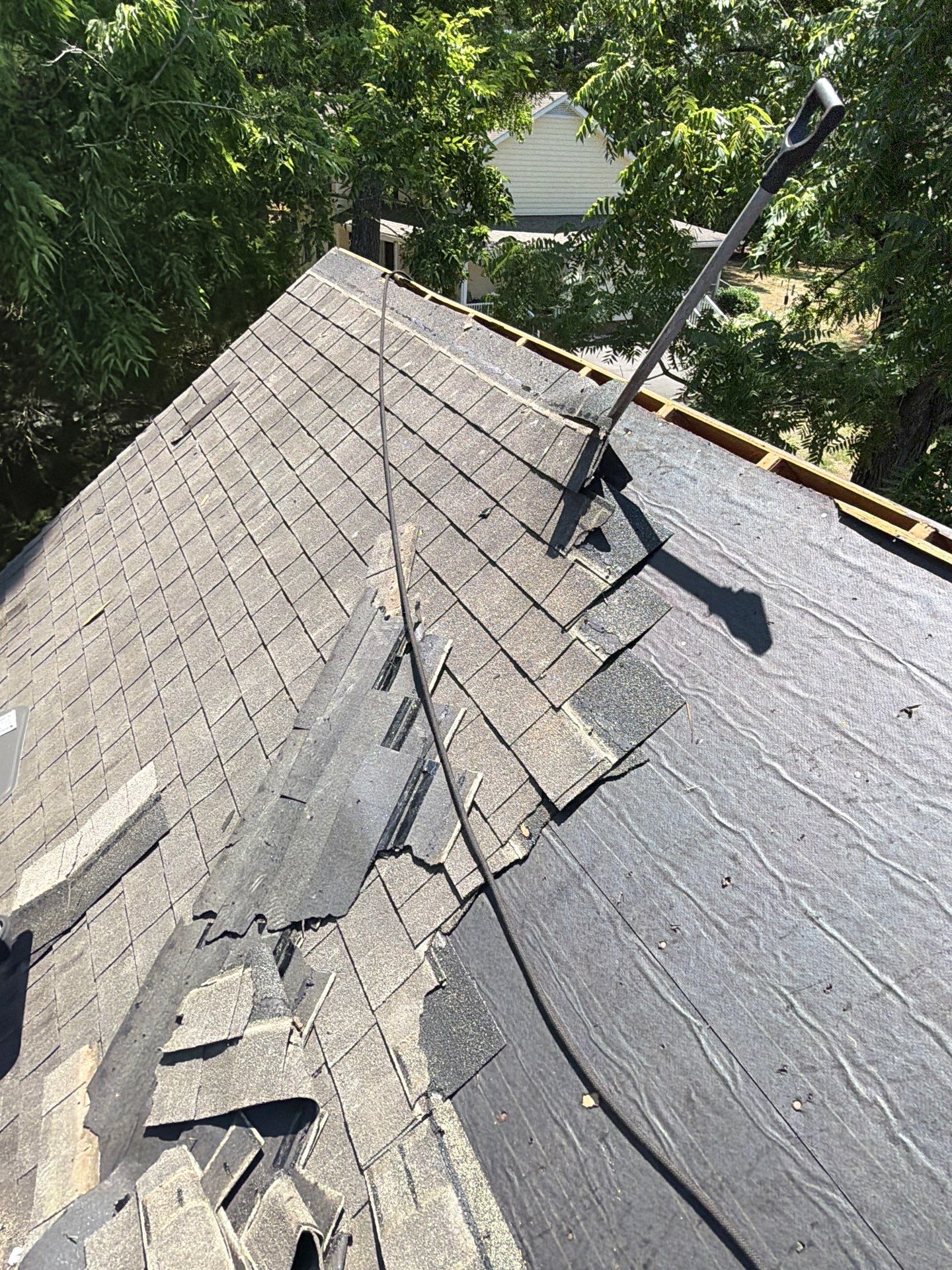 Complete Asphalt Shingle Roof Replacement and Sheathing Repair in Deltaville by Cade Construction