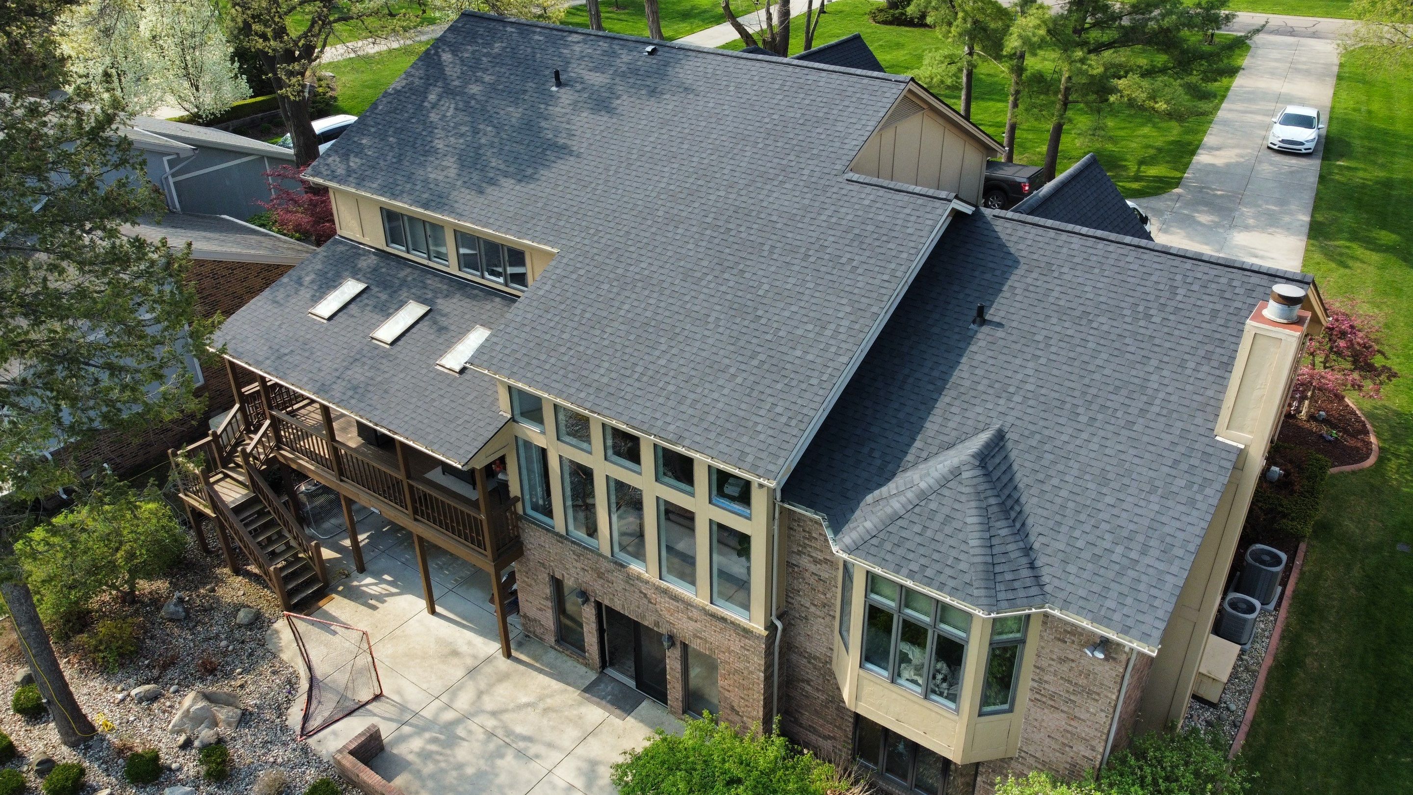 Roof Replacement  Certainteed Landmark Moire Black  by Bloomfield Construction & Restoration