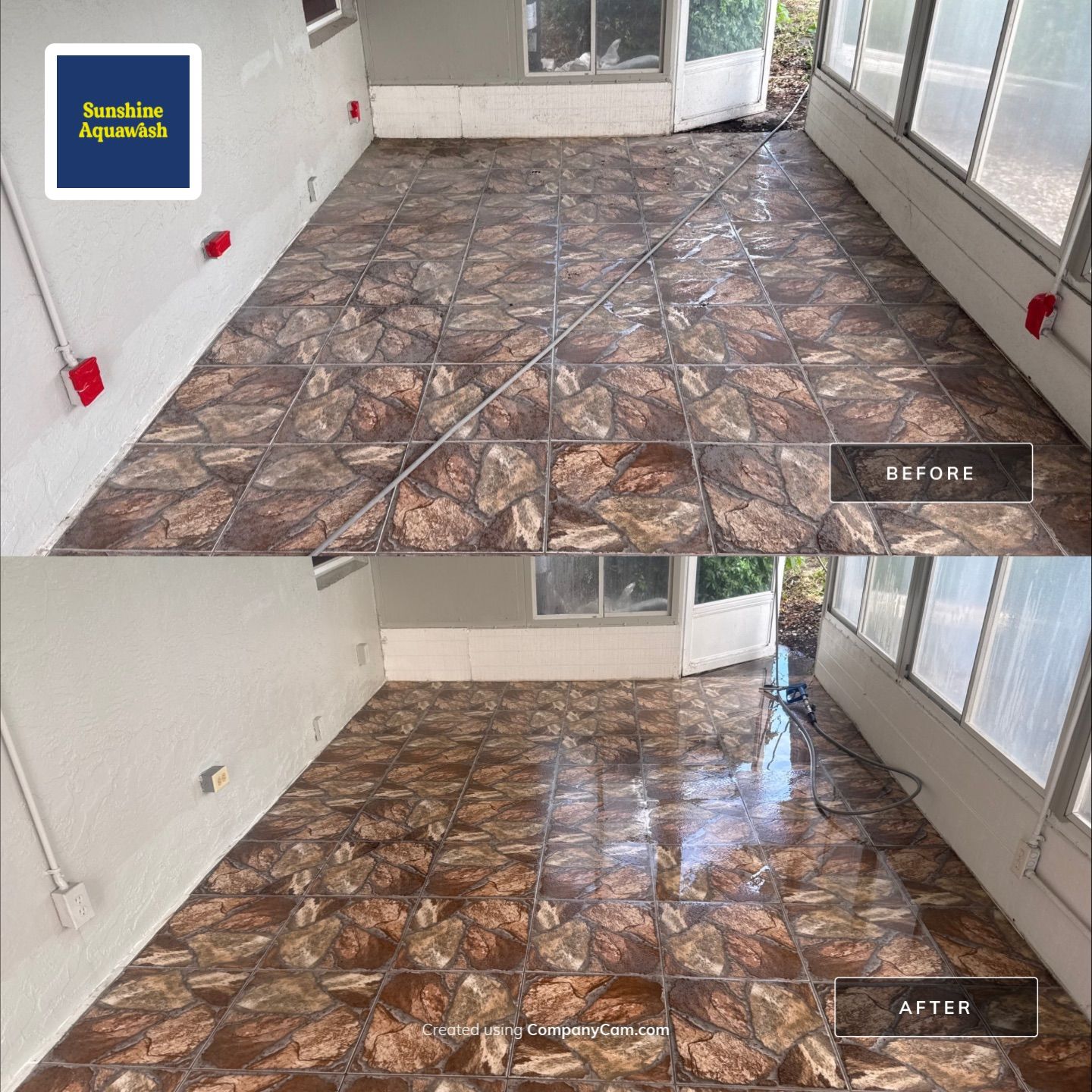 Condo Lanai Soft Washing – West Shore Village, St. Petersburg, FL by Sunshine AquaWash