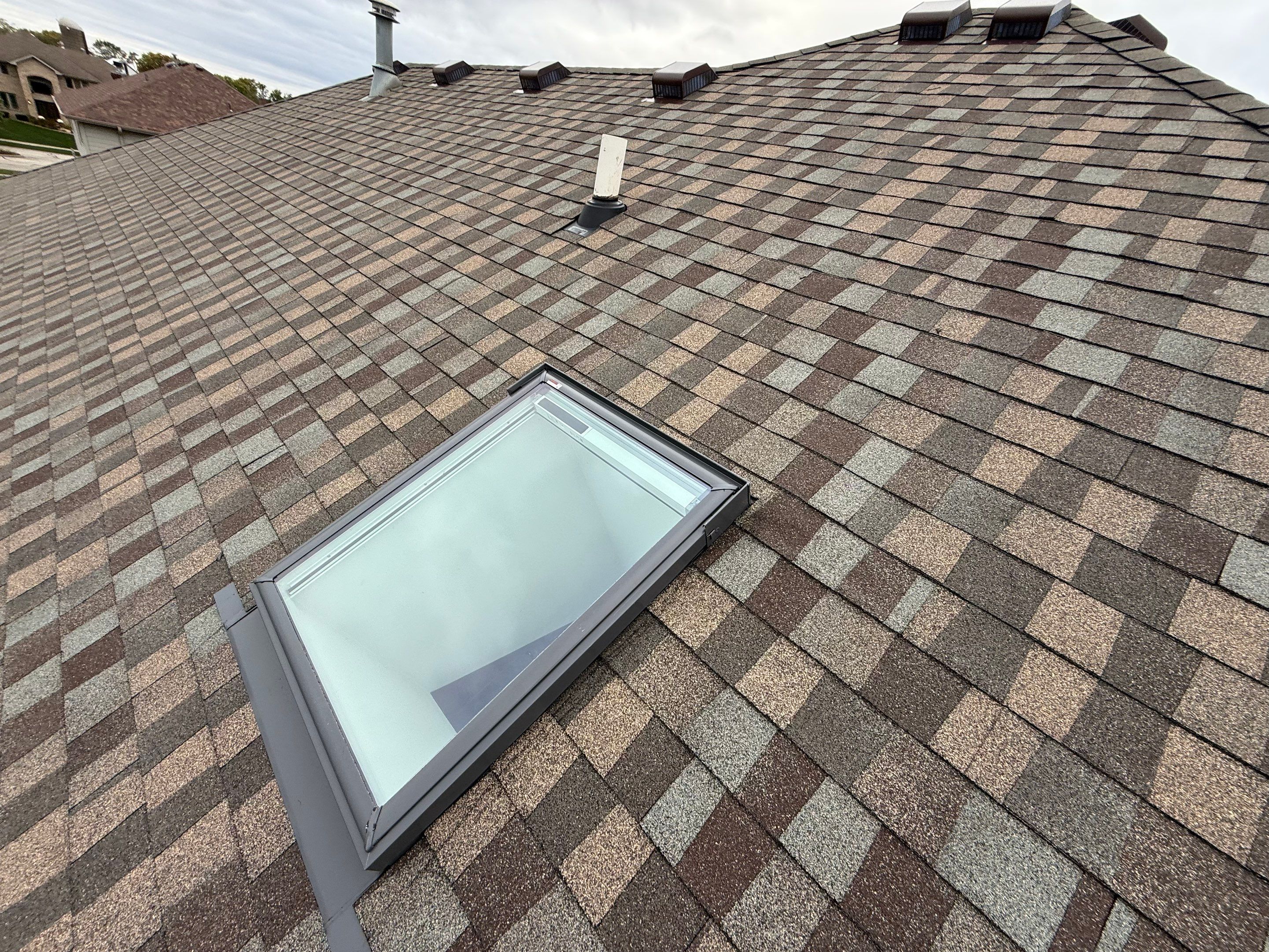 GAF Cedar Falls Roof and Velux windows by Optimal Home Improvement 