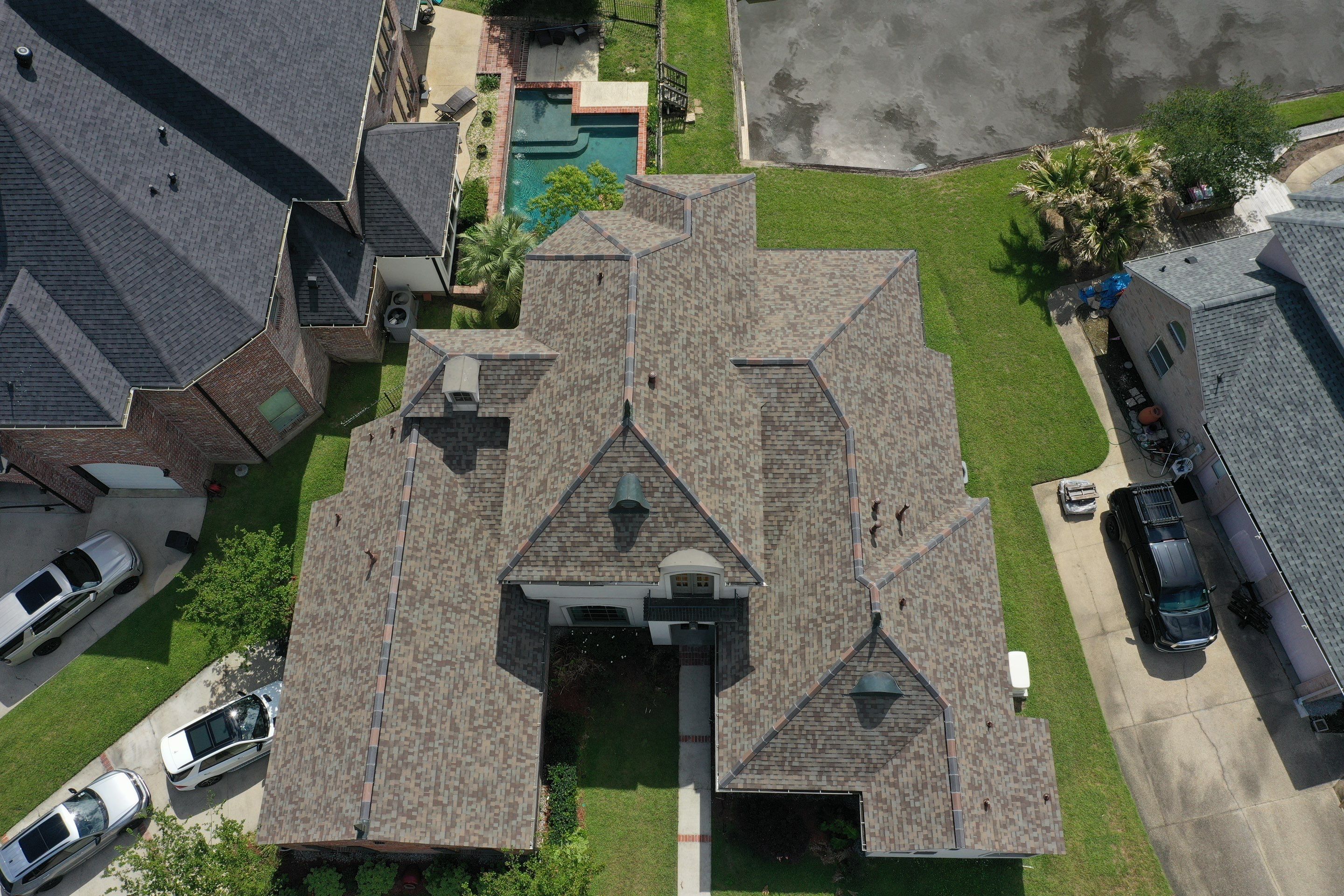 Owens Corning Duration Driftwood with Hecker Ridge Tile by Top Team Construction