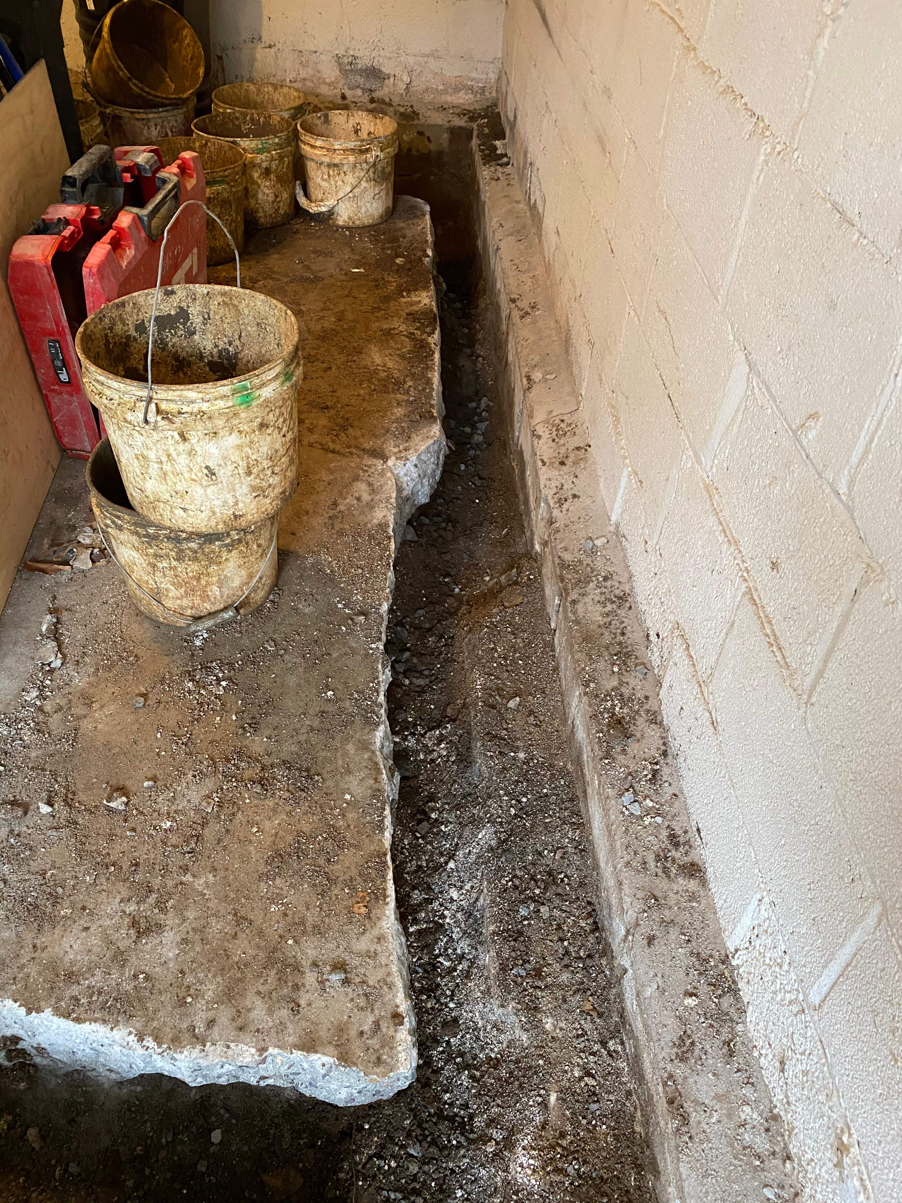 Interior French Drain Job in West Orange, NJ by Pure Service Pro, LLC 