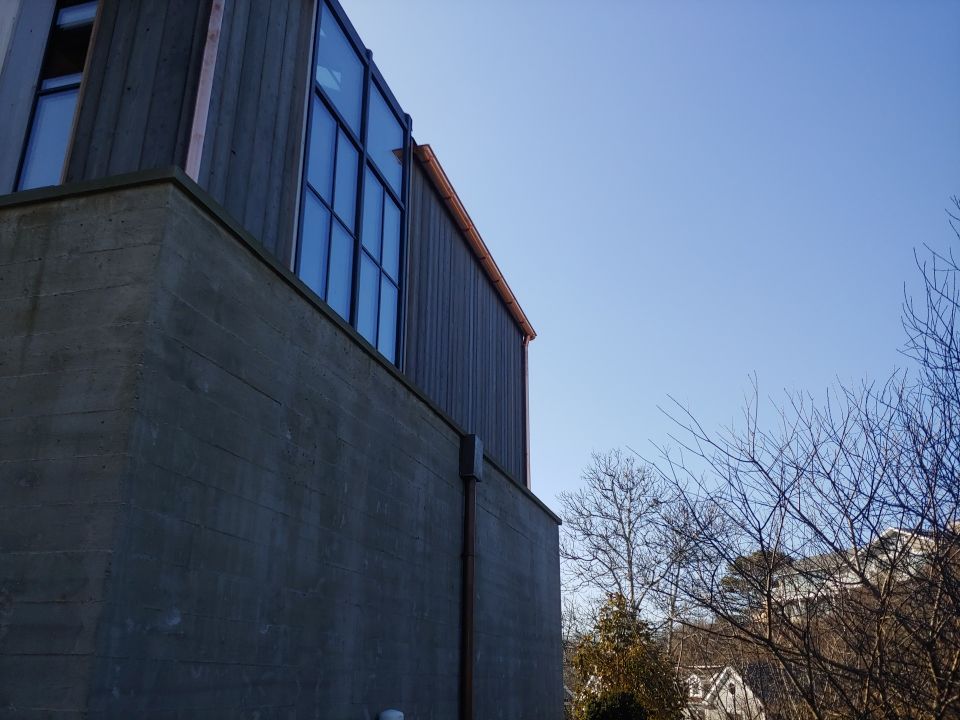 Gutter Installation using 6" Half Round Copper Gutter in Provincetown, MA by Gutter Pro Enterprises