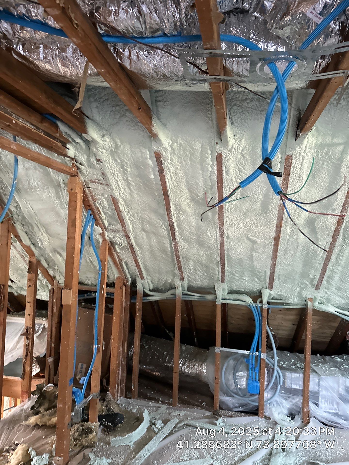 Home Remodel using Closed Cell Spray Foam by NYS Foam & Energy