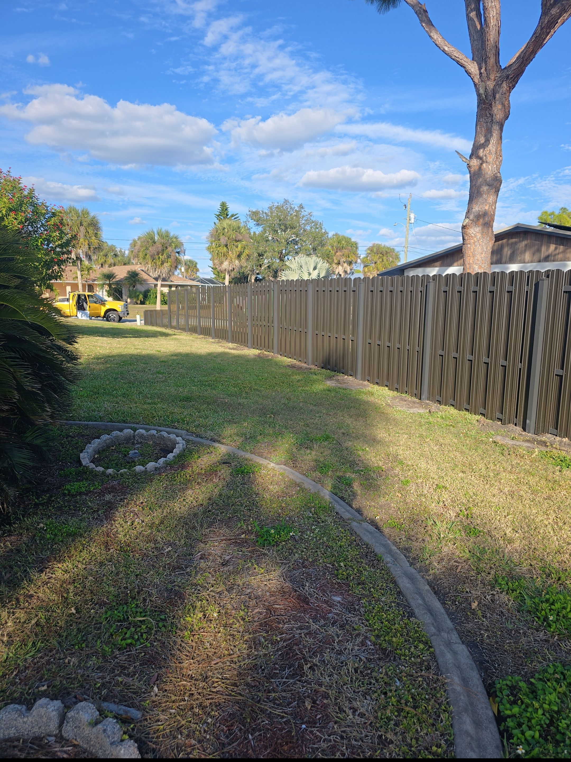 Bronze Metal Privacy Fence in Port Charlotte by True Fence LLC