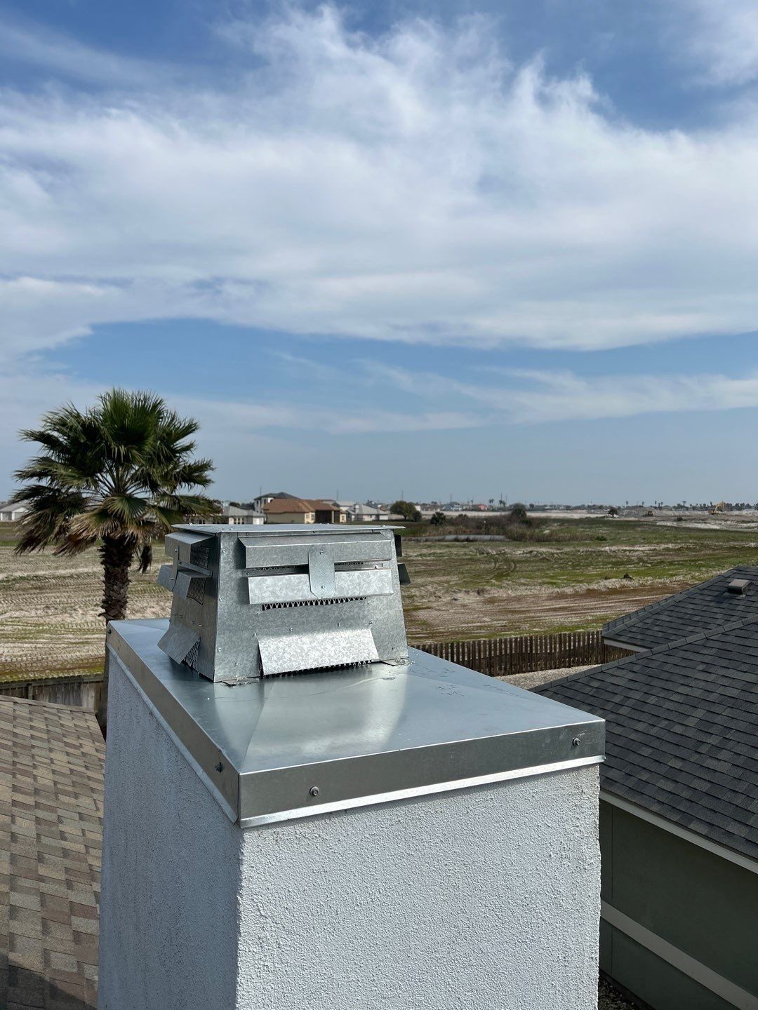 Chimney Cap & Chase Replacement using Galvanized Chimney Cap & Chase by Lighthouse Roofing