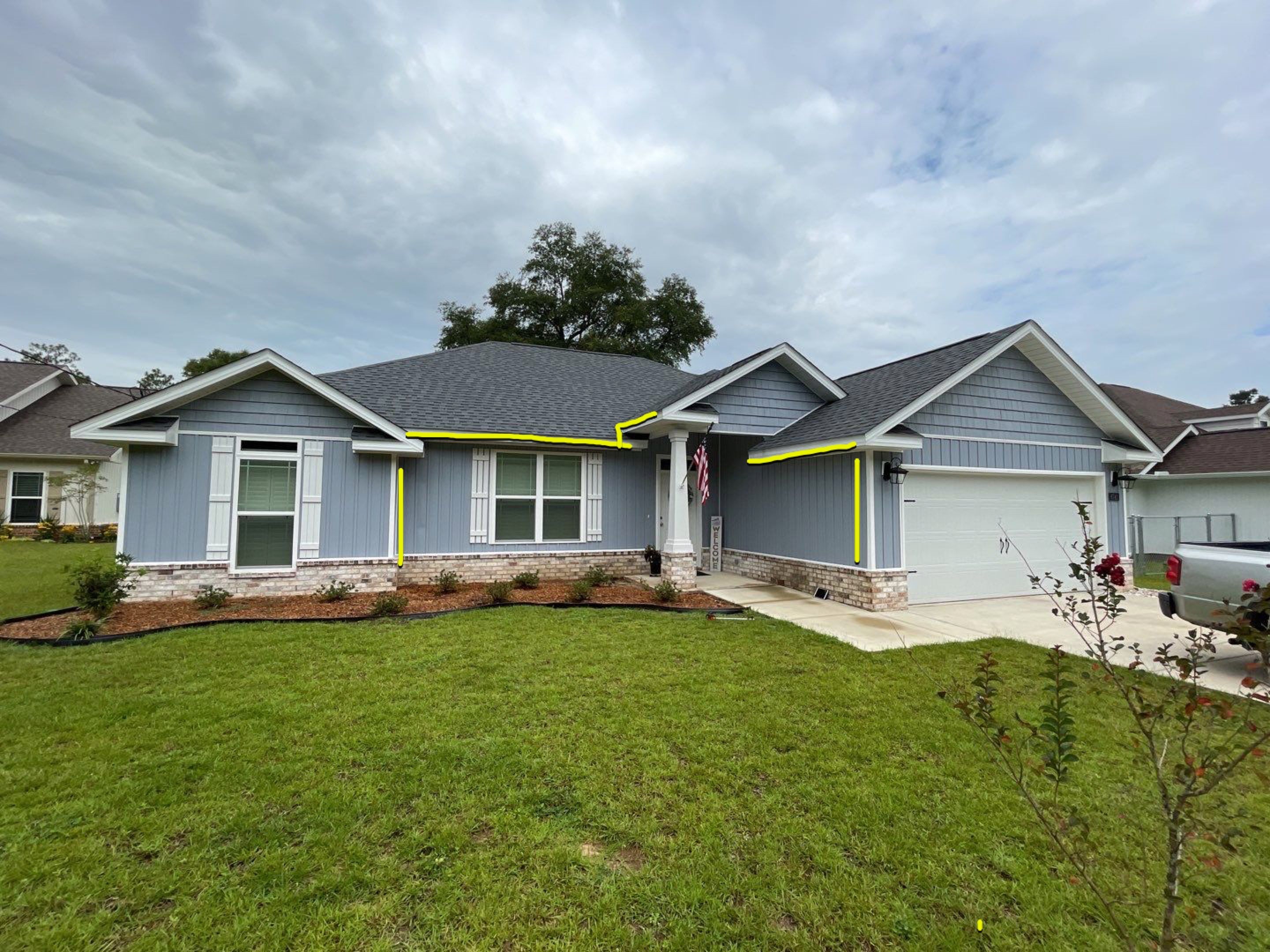 K-Style Seamless Gutter Installation using 6 Inch Seamless Gutters in Milton FL by Gutter Professors