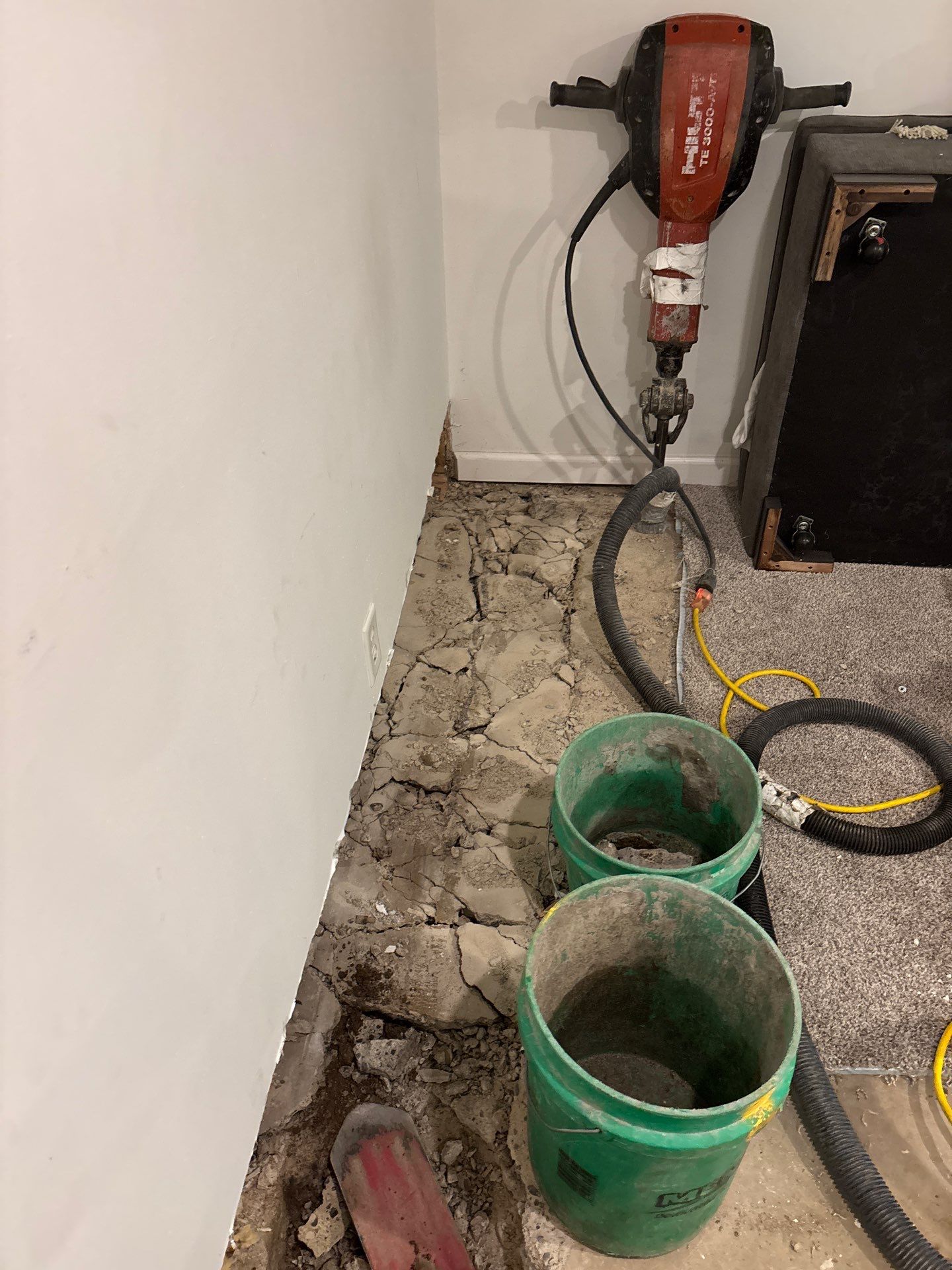 Drain tile & a sump pump for Ruth by Waterproofing Northeast
