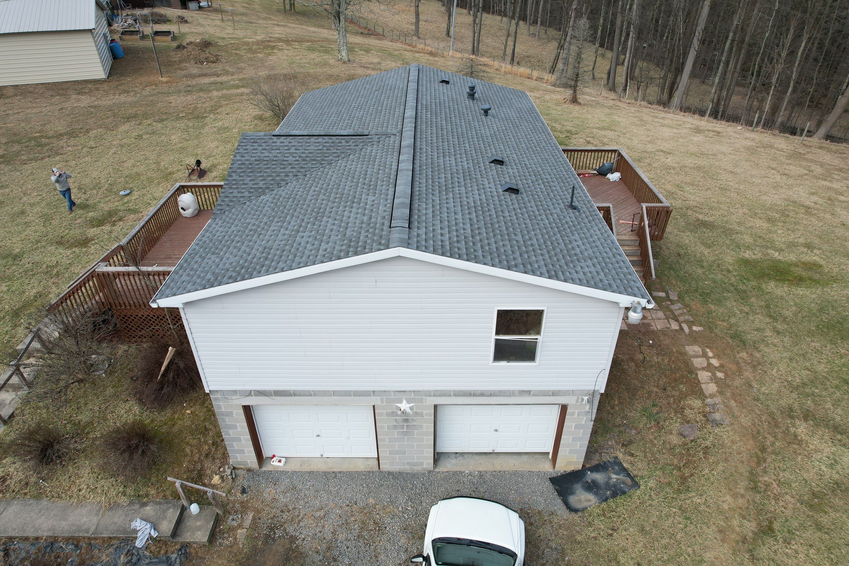 Residential Roofing Installation using GAF Timberline HDZ Pewter Gray by Rainstoppers Roofing