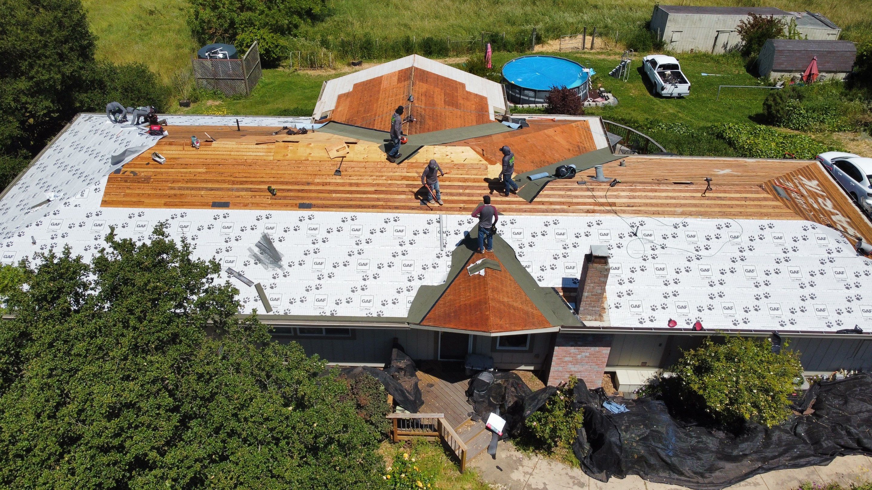 Residential Roofing Installation using GAF Timberline HDZ RS by Sustainable Living Builders, Inc.