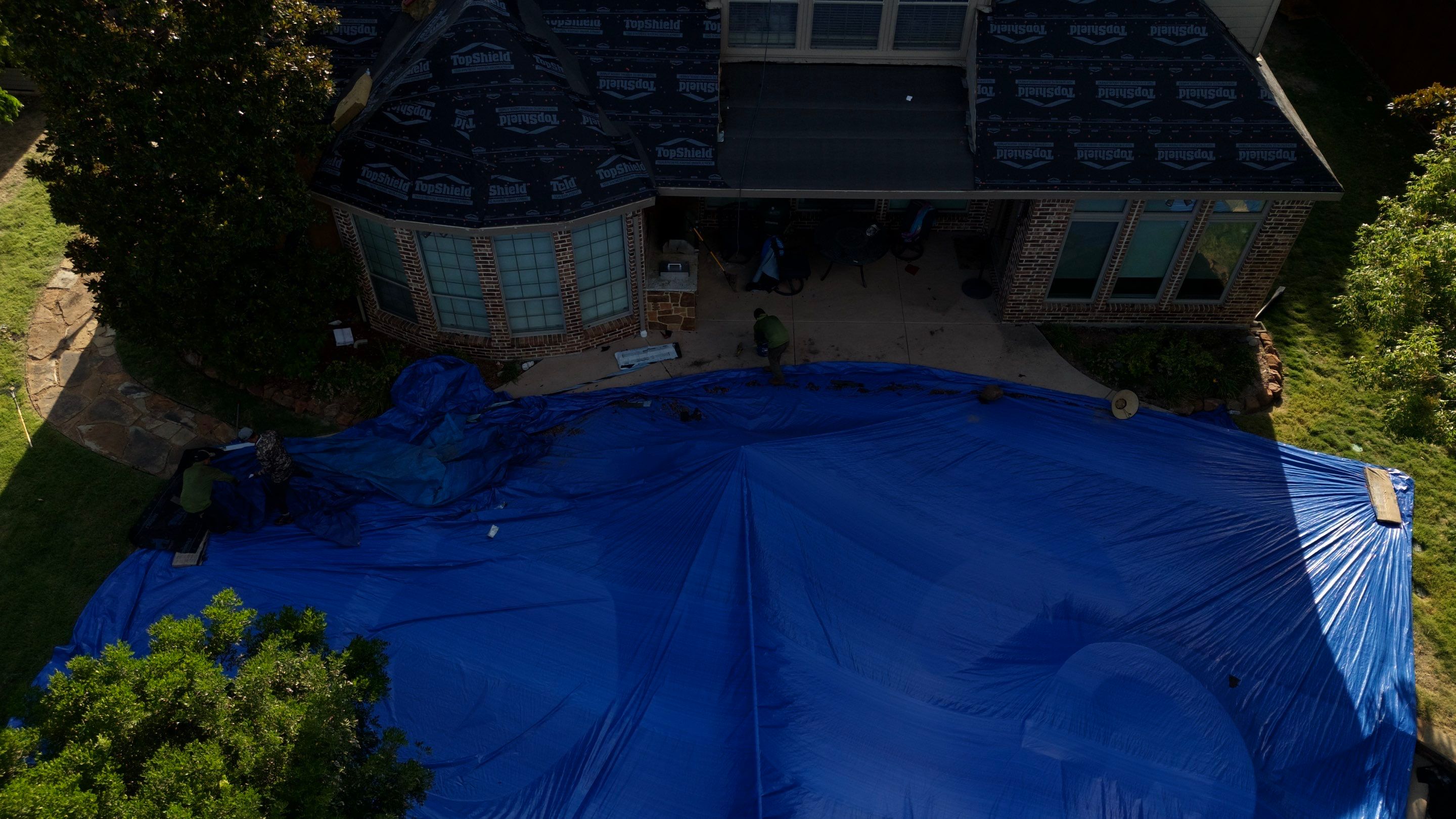 Residential Roof Repair using IKO Dynasty Class 3 Impact Resistant Shingles by Becker Roofing and Exteriors