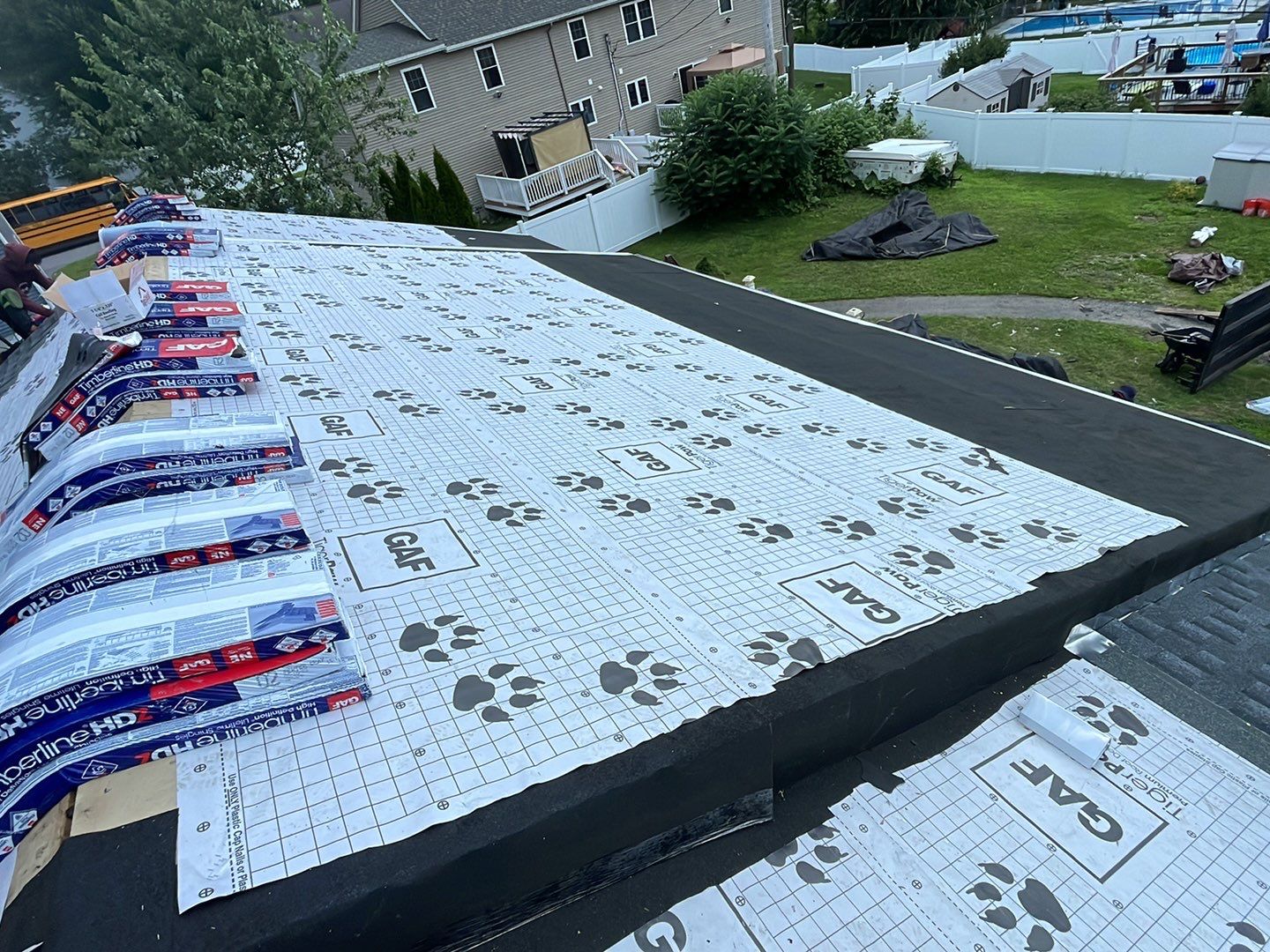 Residential Roofing Installation using GAF Timberline HDZ by Sensible Home Solutions